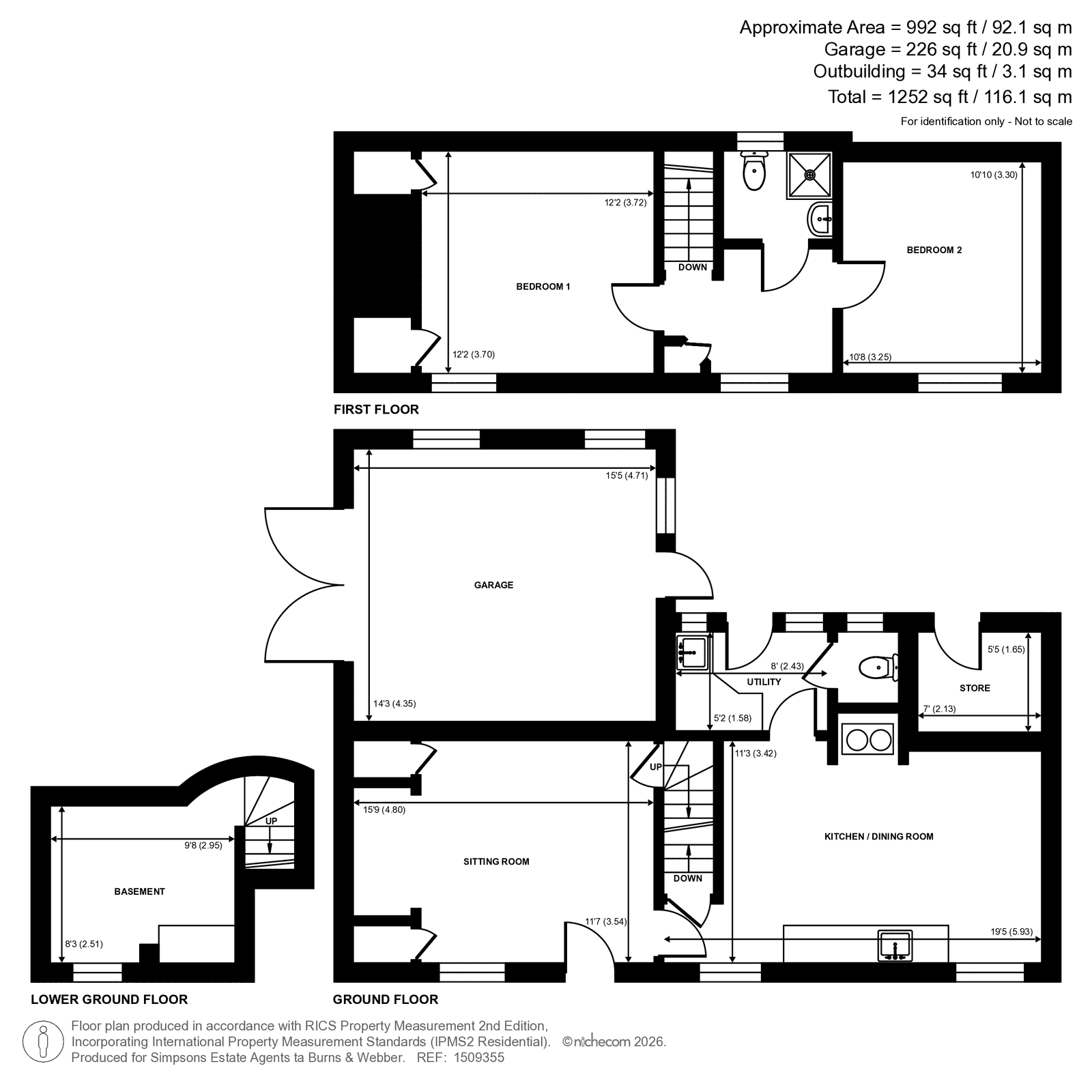 Manor Cottage,, Upper Froyle, Alton floorplan
