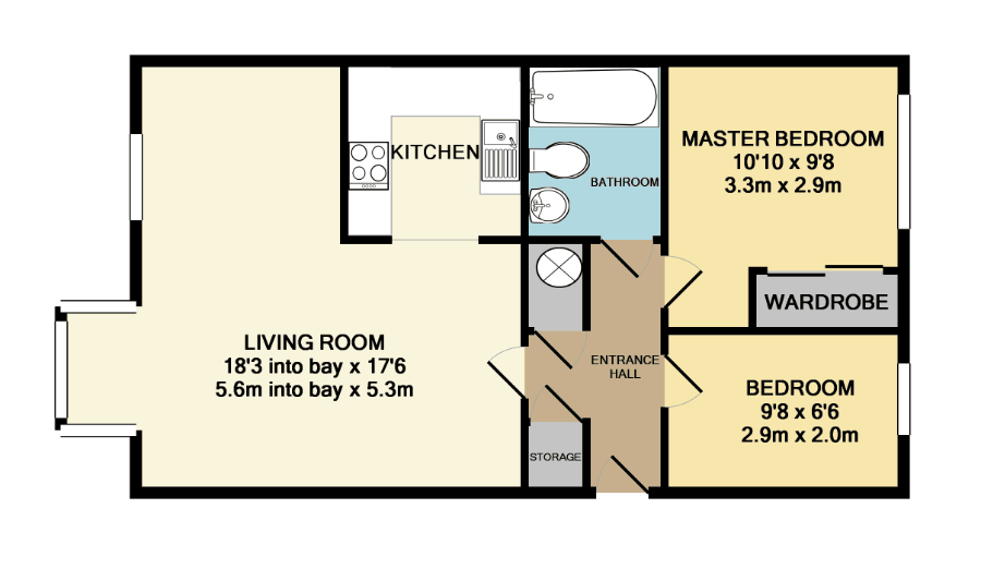 2 Bedrooms Flat to rent in Amethyst Lane, Reading RG30