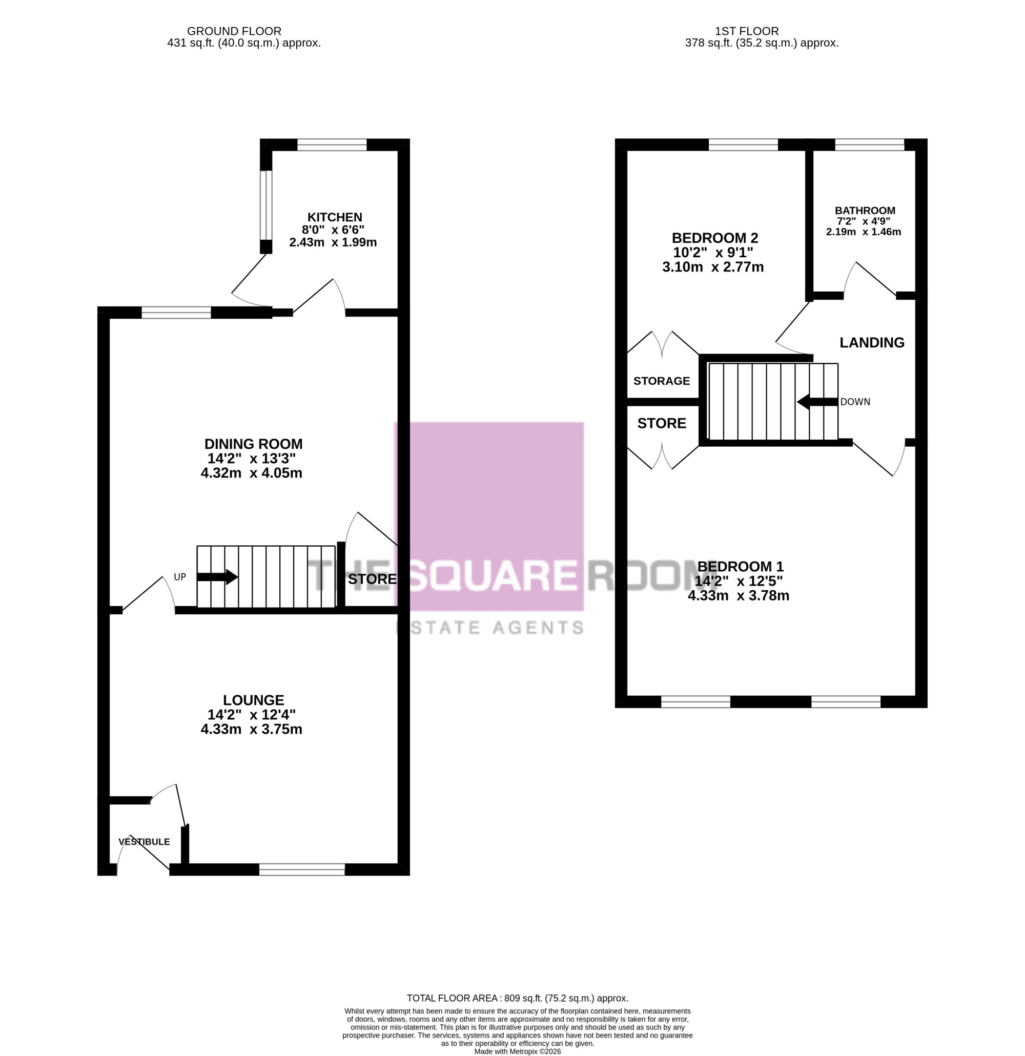 38, Enfield Road, Blackpool floorplan
