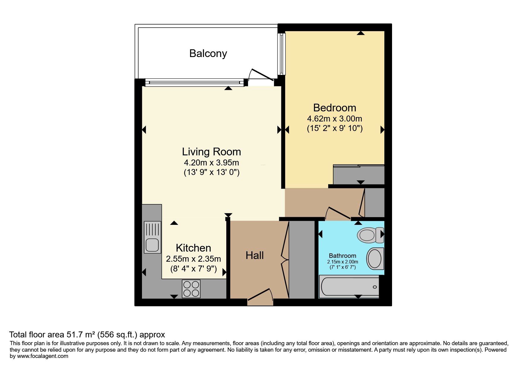 Flat 7, Tidey Apartments, East Acton Lane, London floorplan