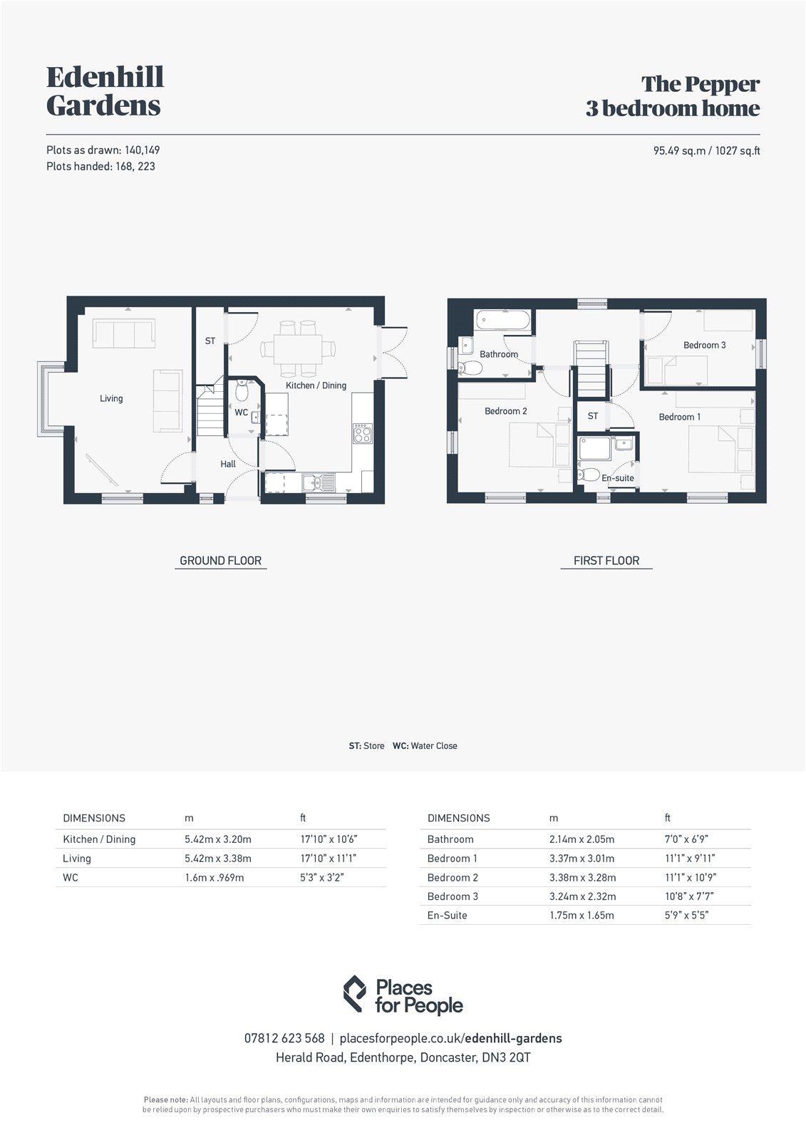 Plot 140 Edenhill Gardens, 46, Herald Road, Doncaster floorplan
