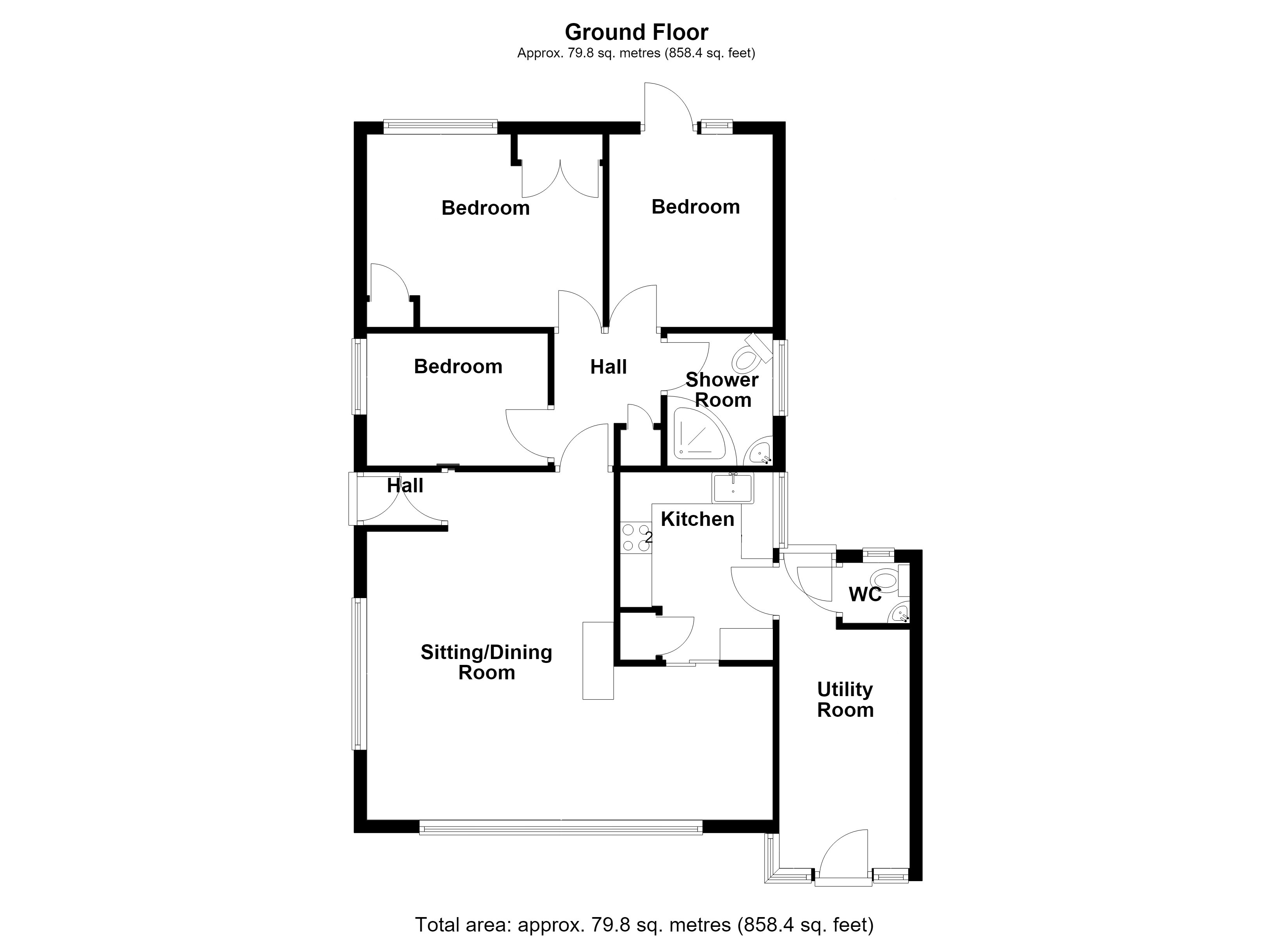 11, Glebe Way, Barham, Ipswich, Suffolk, IP6 floorplan