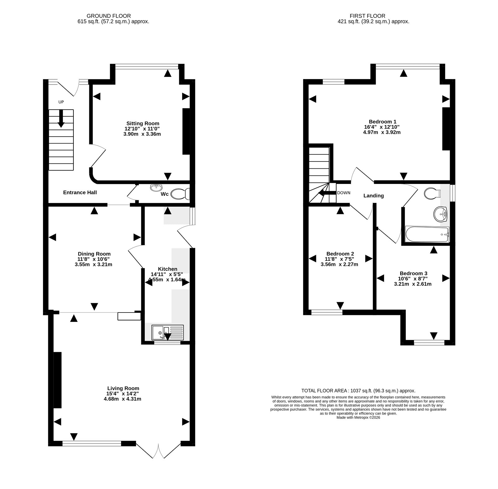 15, Brandville Road, West Drayton floorplan