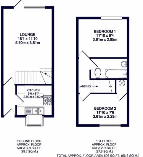 2 Bedrooms Terraced house to rent in Heacham Avenue, Ickenham UB10
