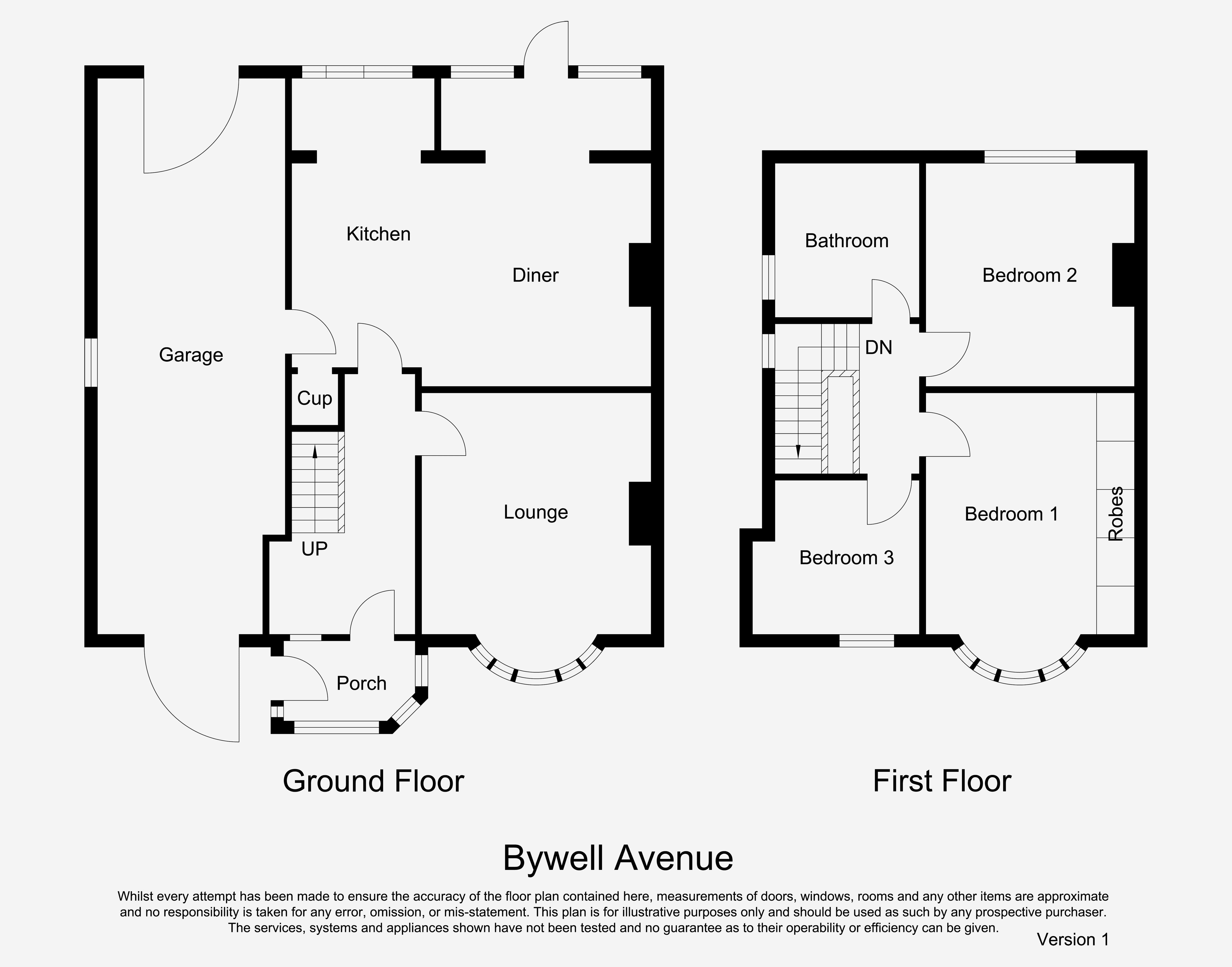 6, Bywell Avenue, Hexham floorplan