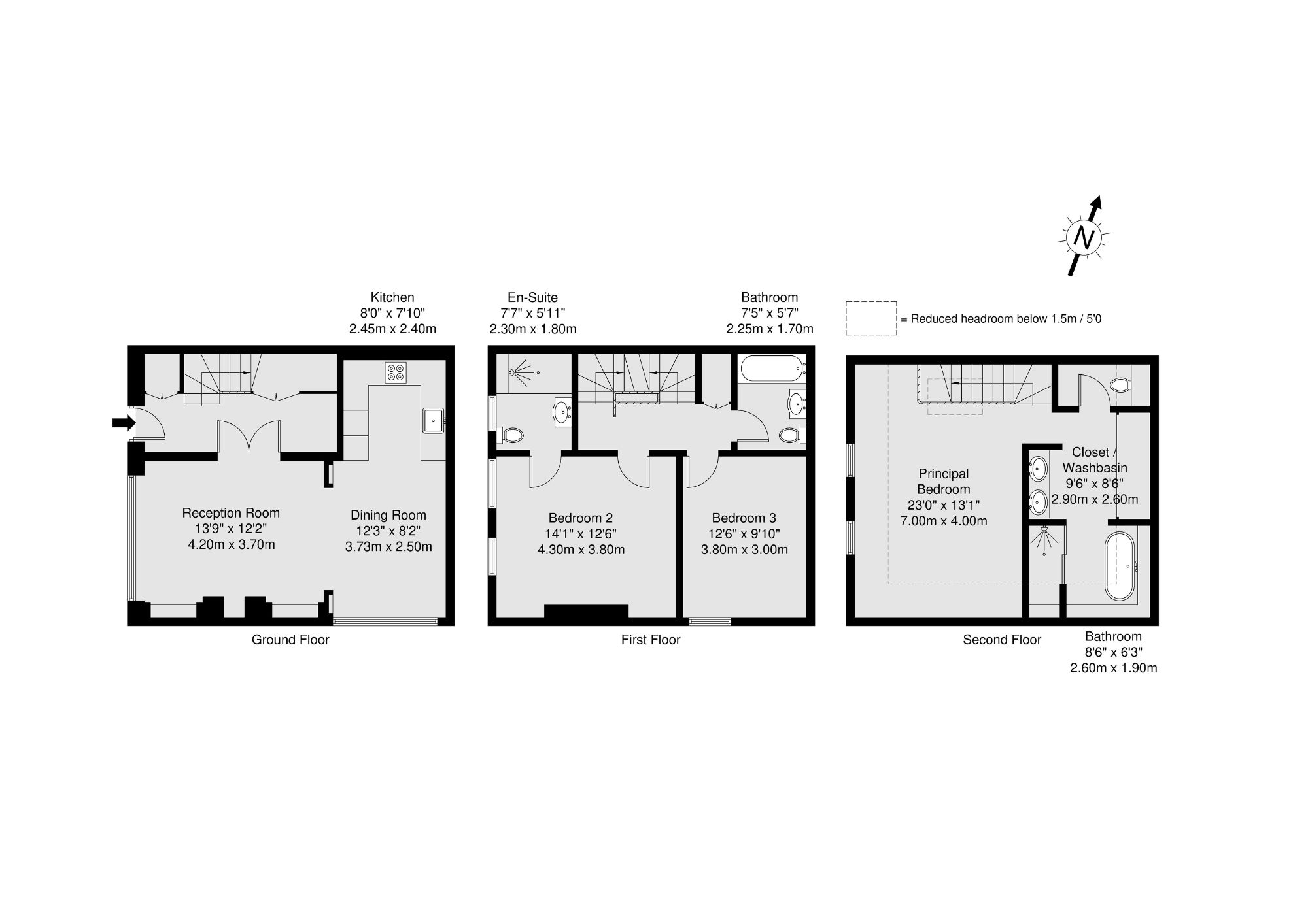 8, Montagu Mews North, London floorplan