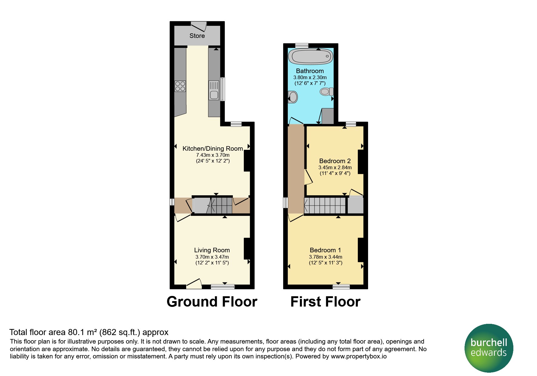 61, Portland Road, Nottingham floorplan