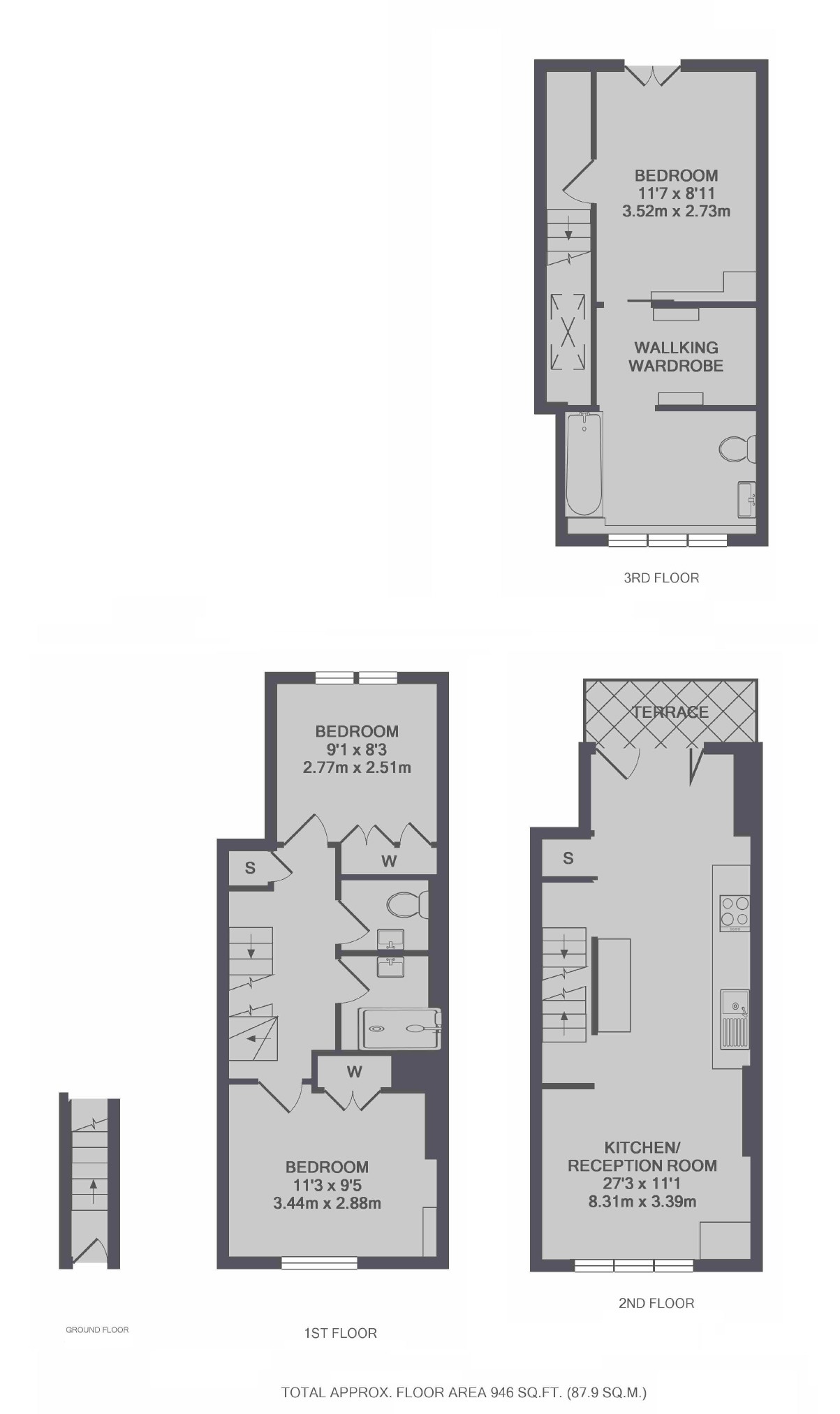125, Notting Hill Gate, London floorplan