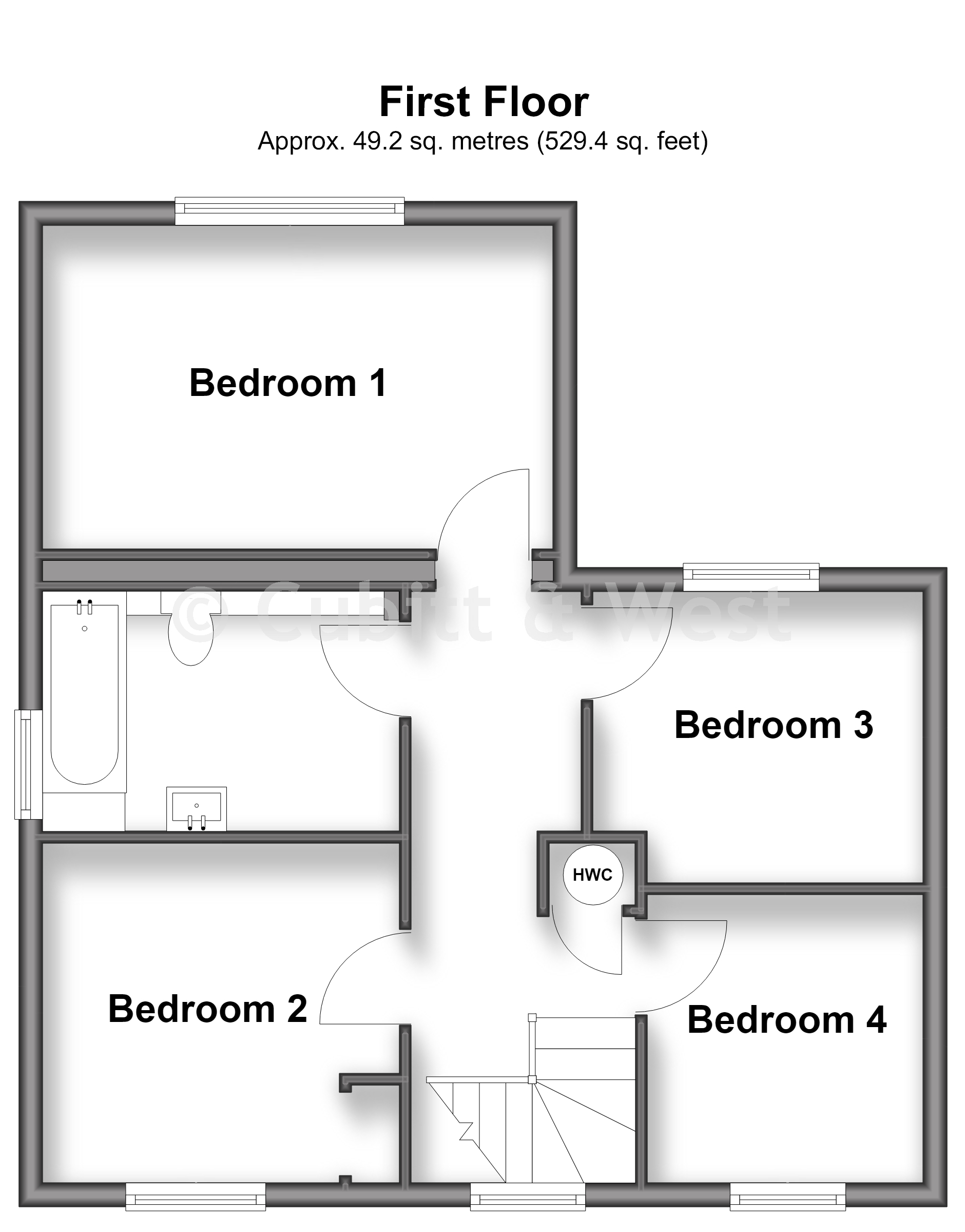 1, Oak End, Dorking floorplan
