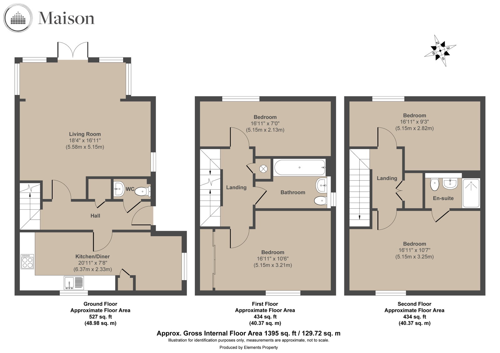 12, Edington Way, West Malling floorplan