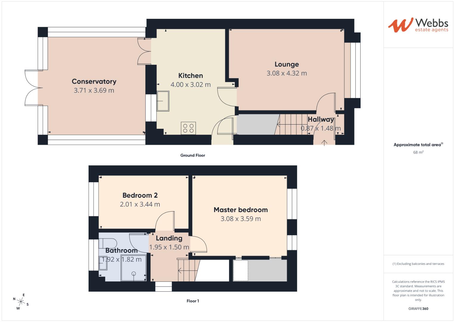 22, Elder Close, Cannock floorplan