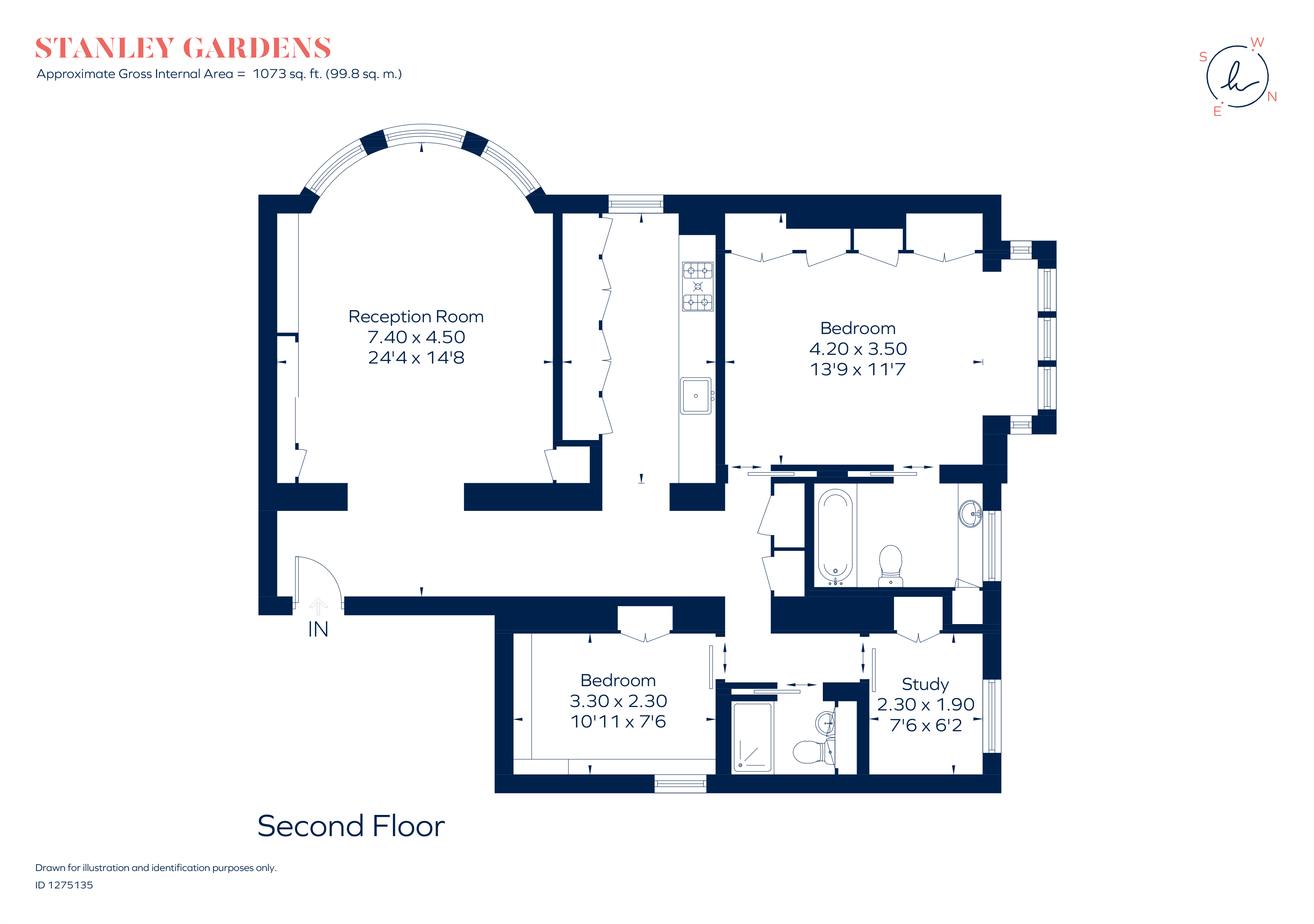 Stanley Gardens, London floorplan