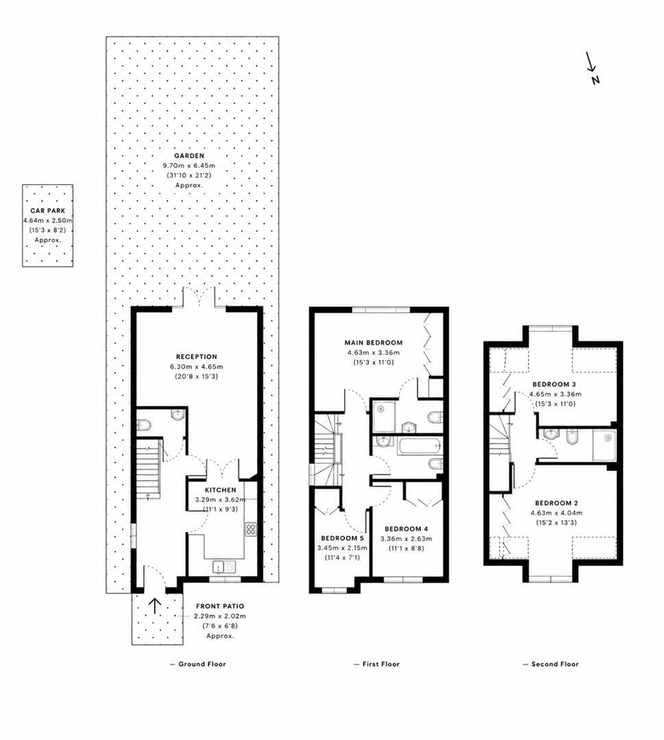 11, Kavan Gardens, Cranford floorplan