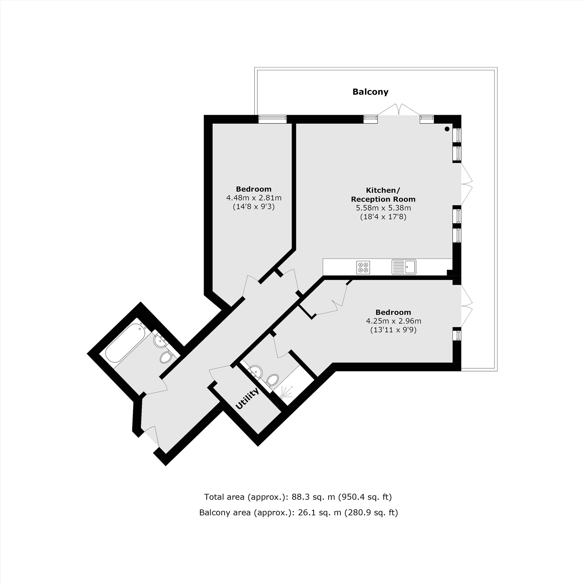Clapham Road, London floorplan