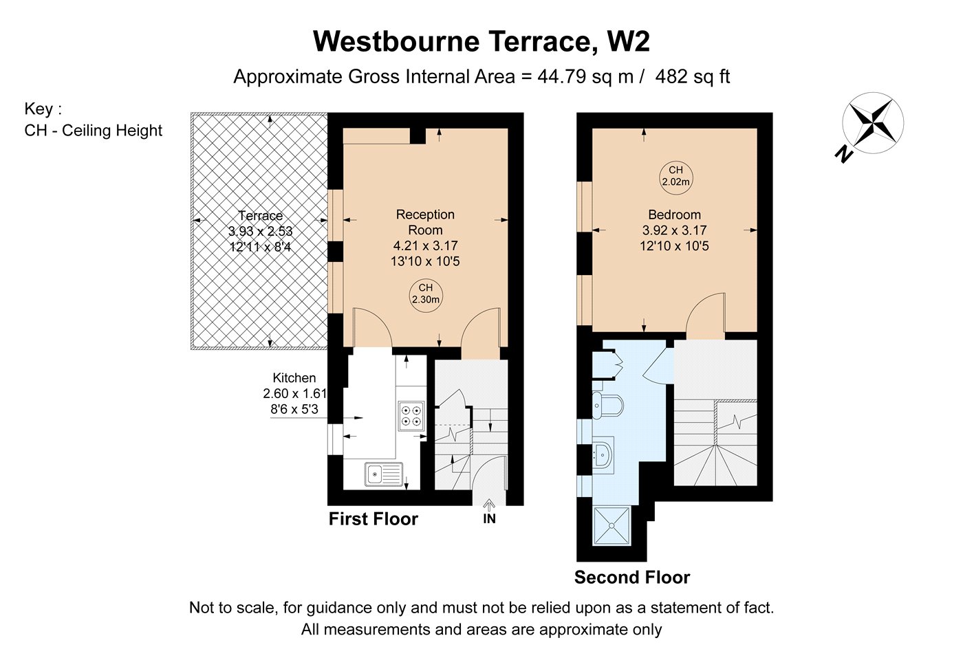 Flat 5, 10, Westbourne Terrace, London floorplan
