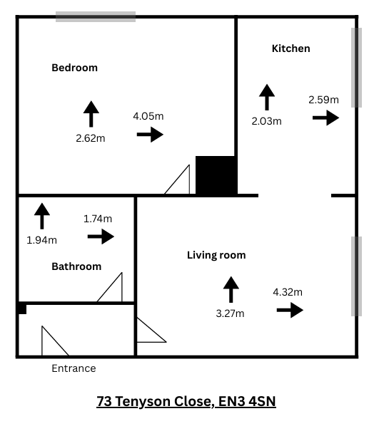 73 Tennyson Close, Enfield floorplan