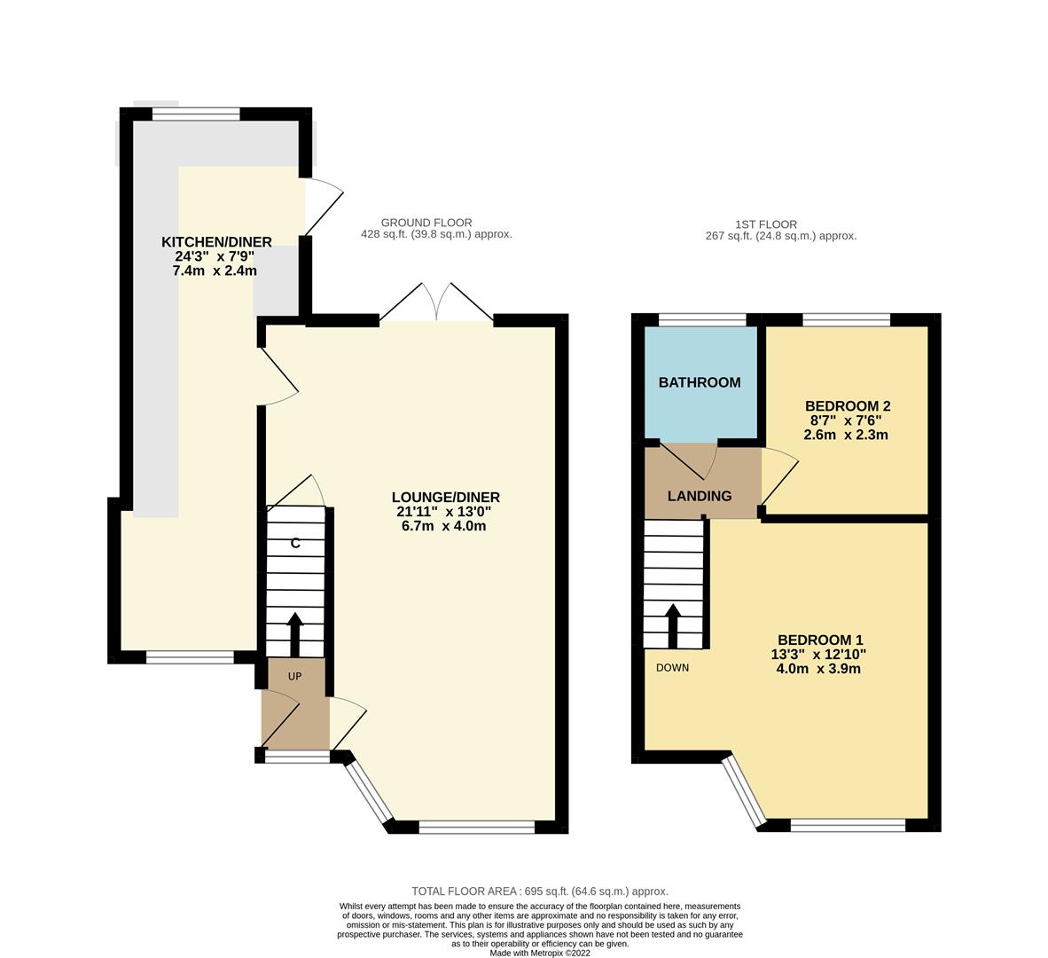 13, Beechcroft Avenue, Bexleyheath floorplan