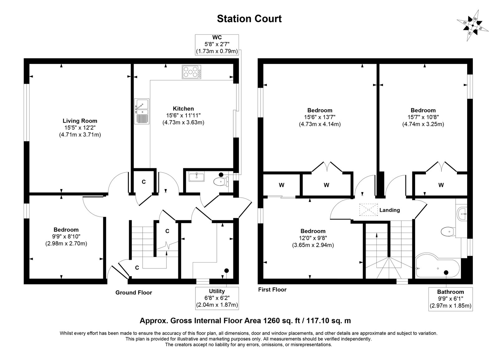 18, Station Court, Leven floorplan