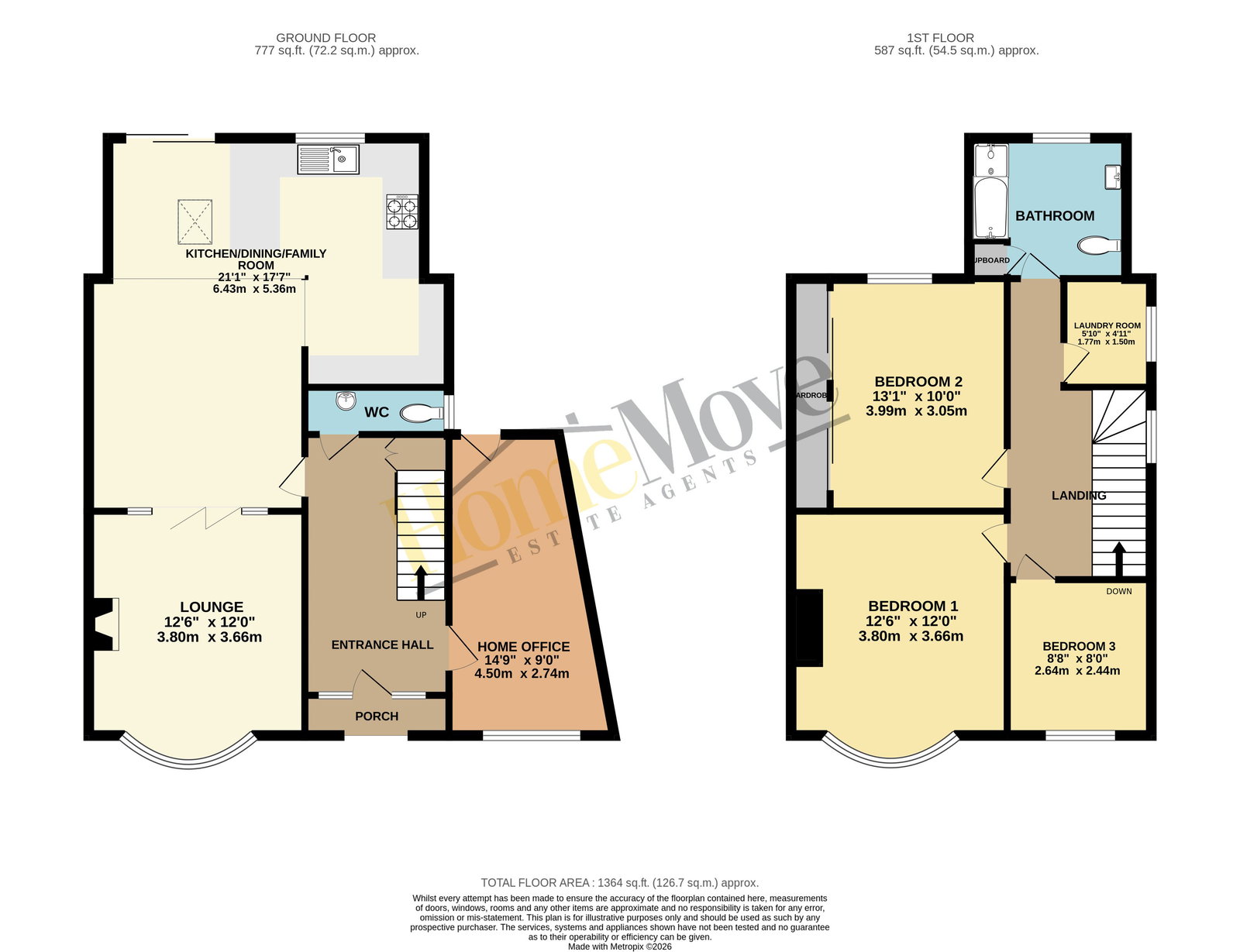 17, Kingsbrook Road, Bedford floorplan