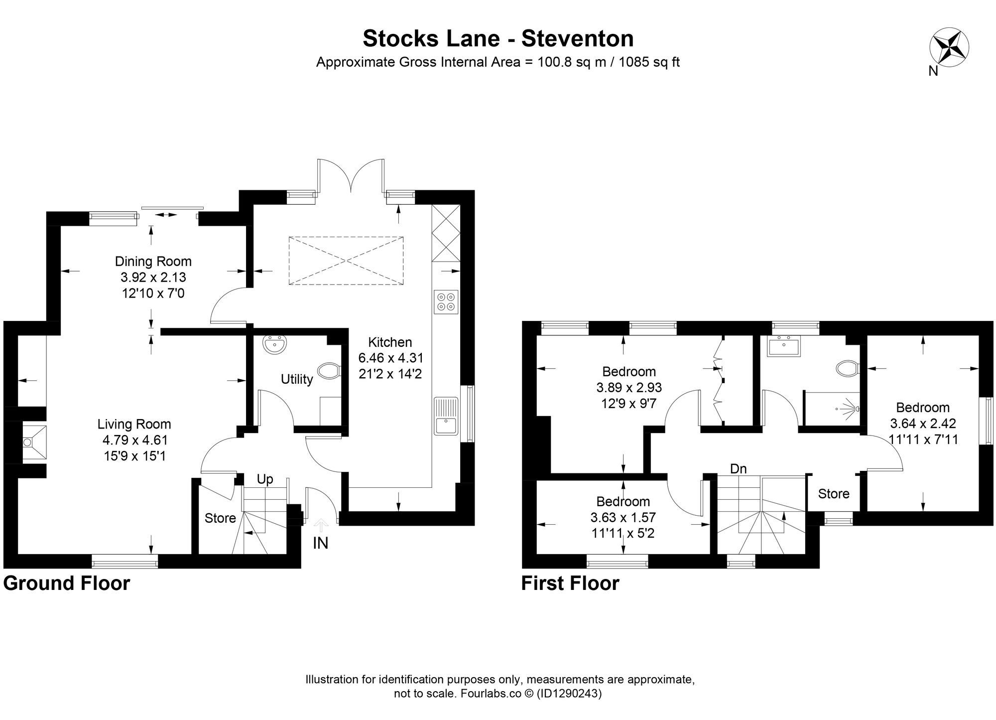 15 Stocks Lane, Abingdon floorplan
