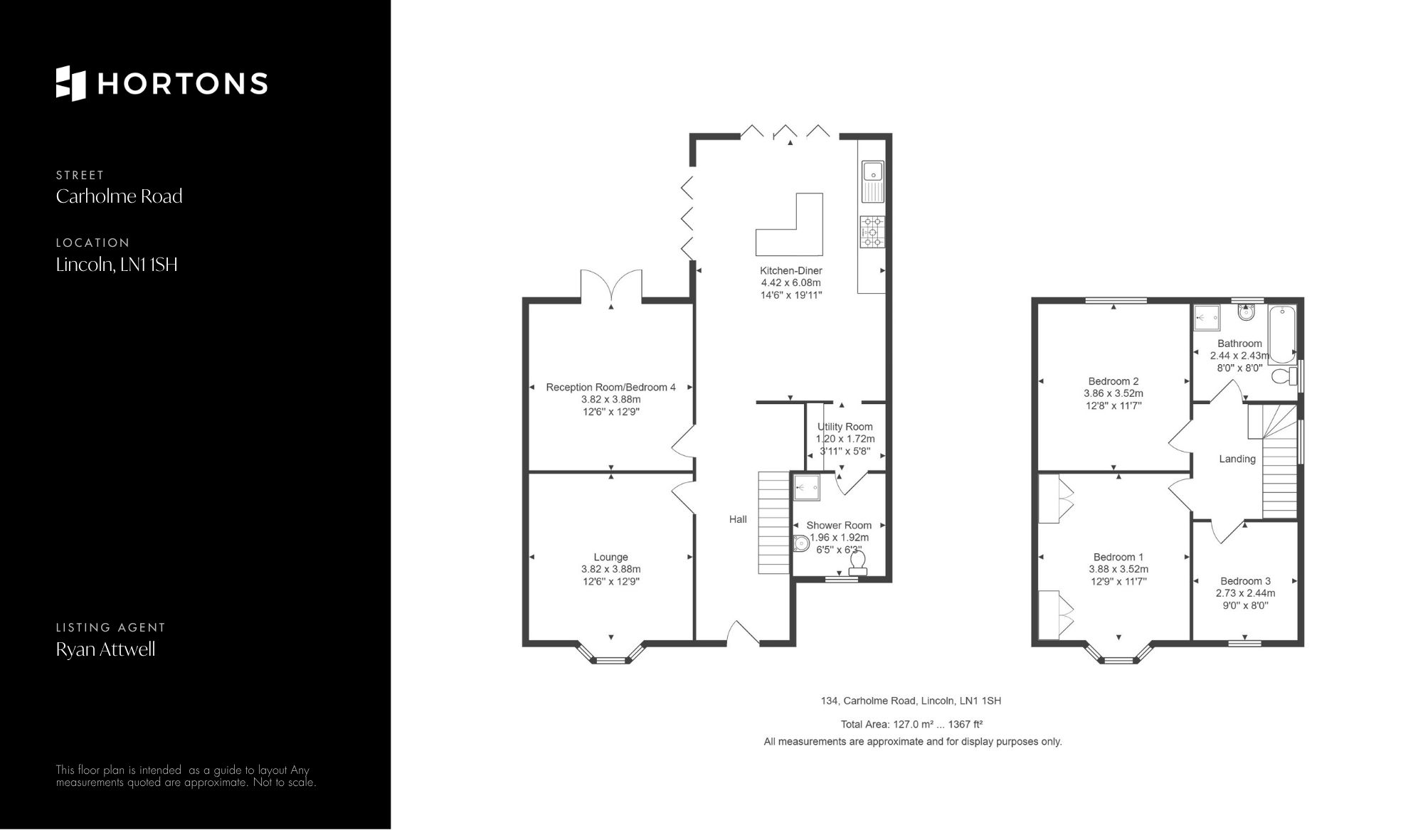 134, Carholme Road, Lincoln, LN1 floorplan