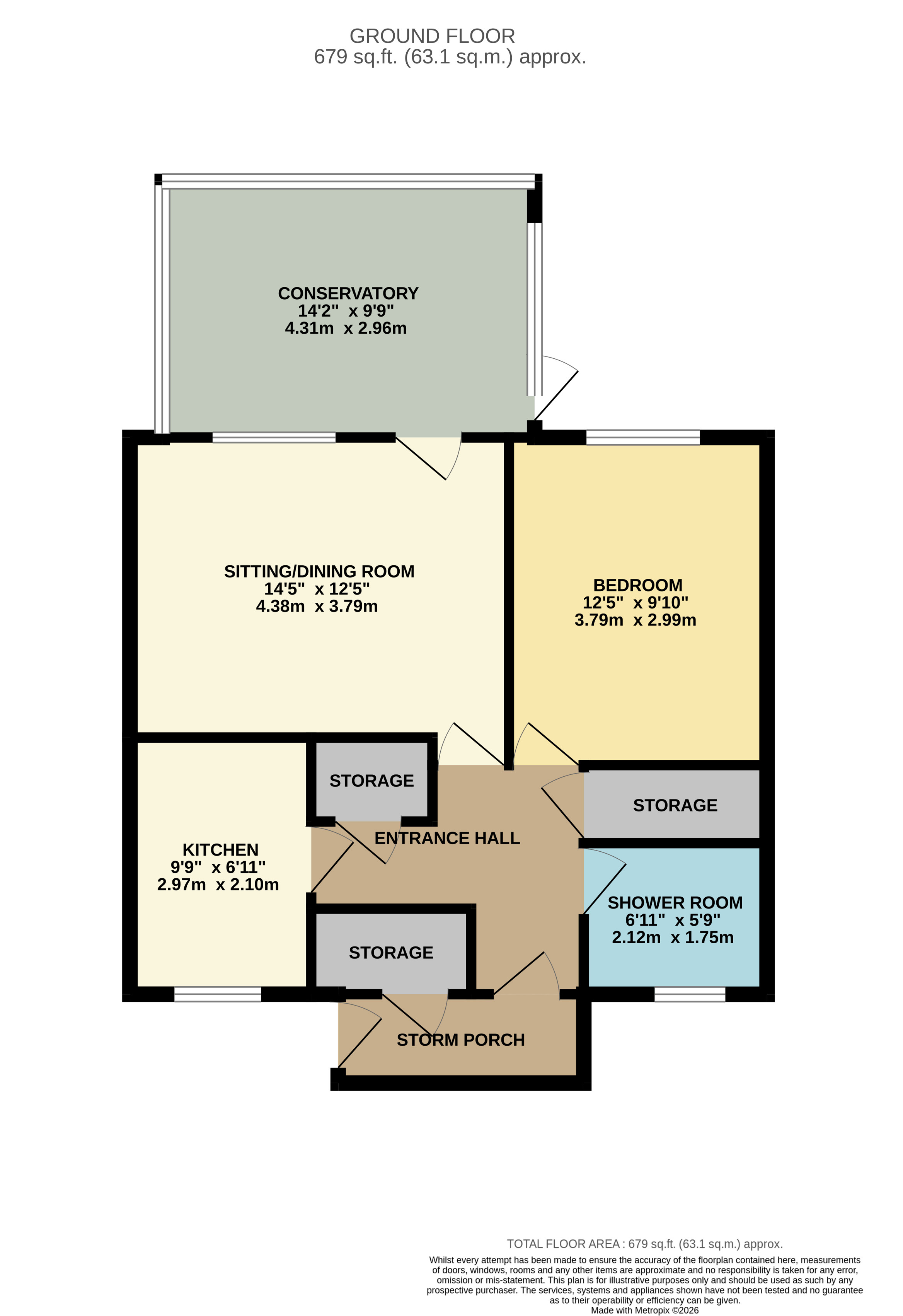 23A, Leopold Way, Blackburn floorplan