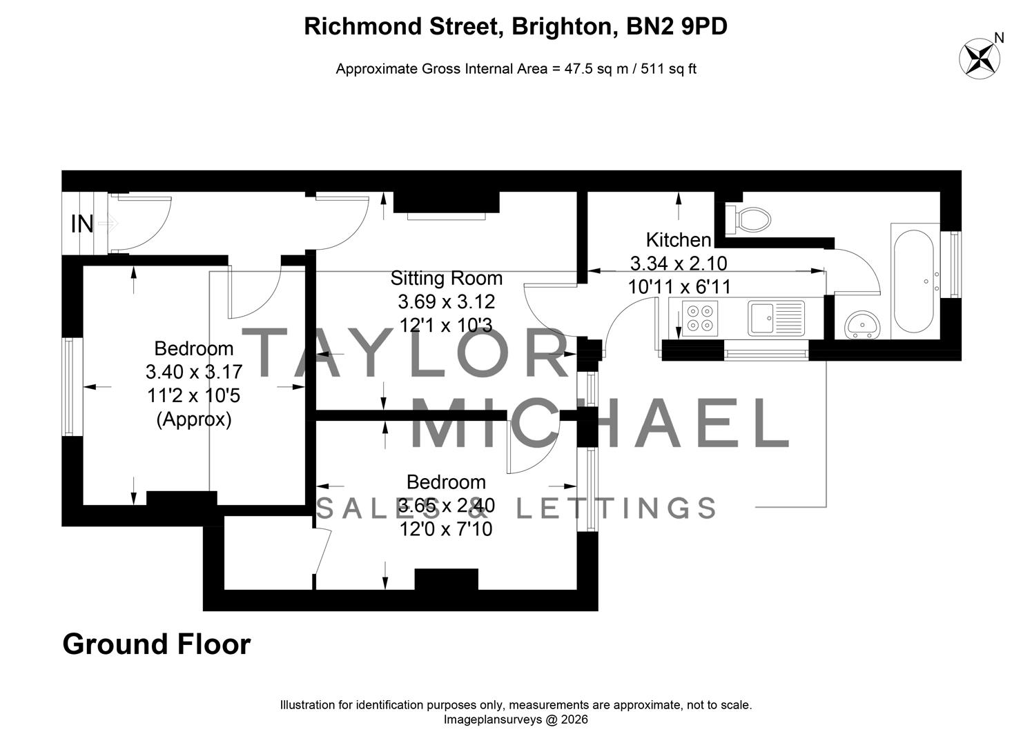 40, Richmond Street, Brighton floorplan