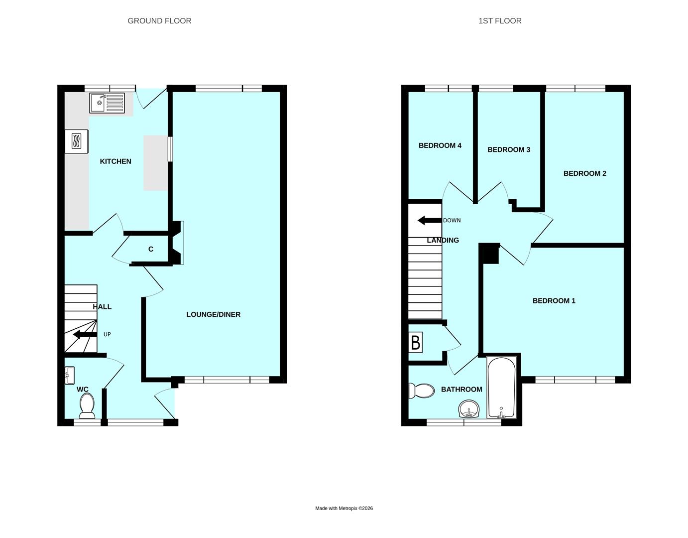 15, Crackston Close, Plymouth floorplan