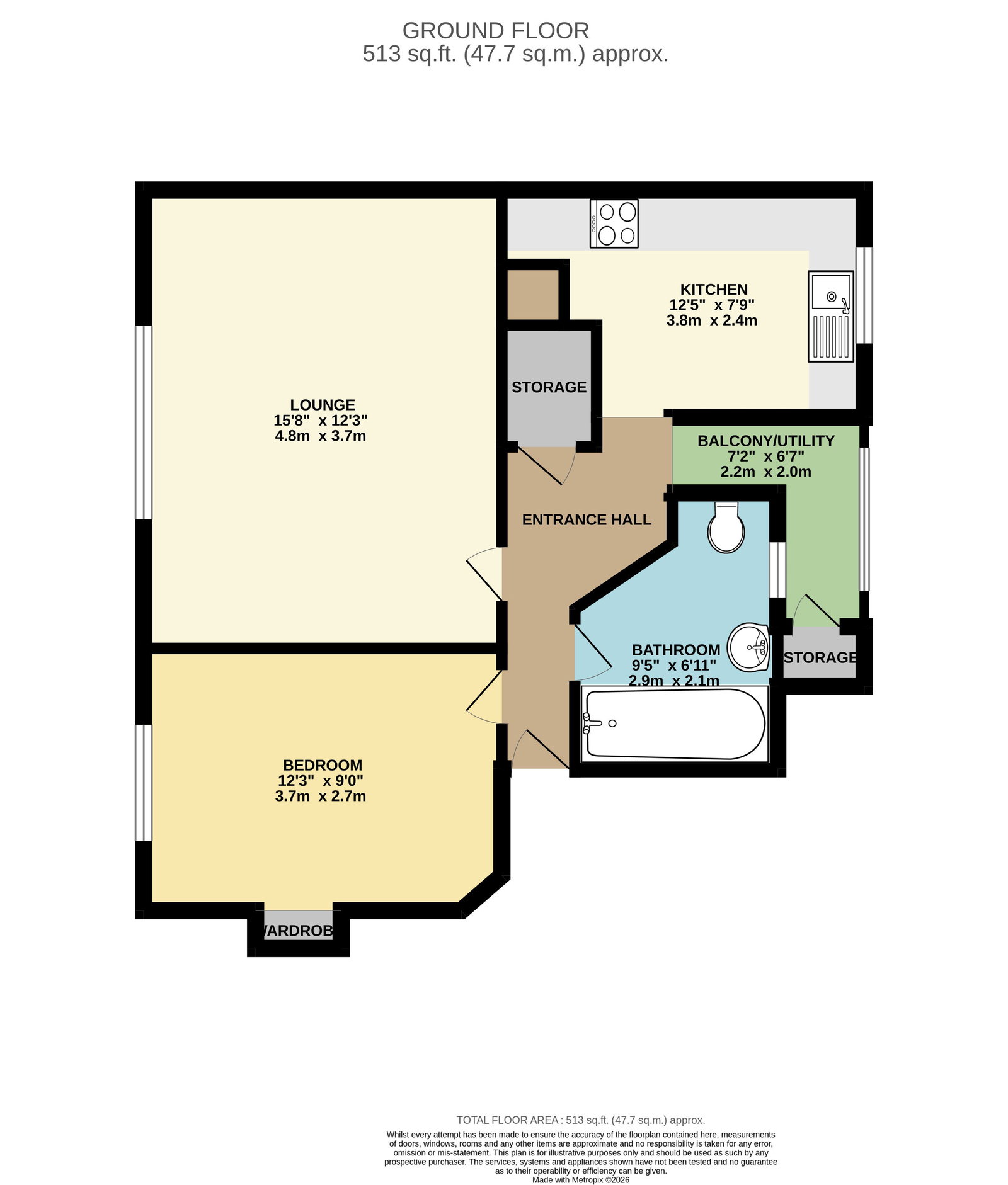 57, Garron Lane, South Ockendon floorplan