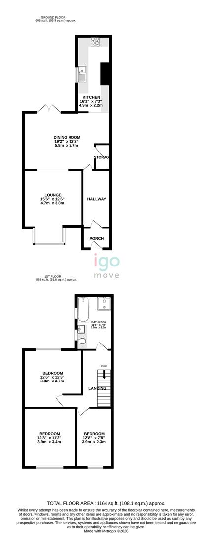 15, Glebe Terrace, Peterlee floorplan