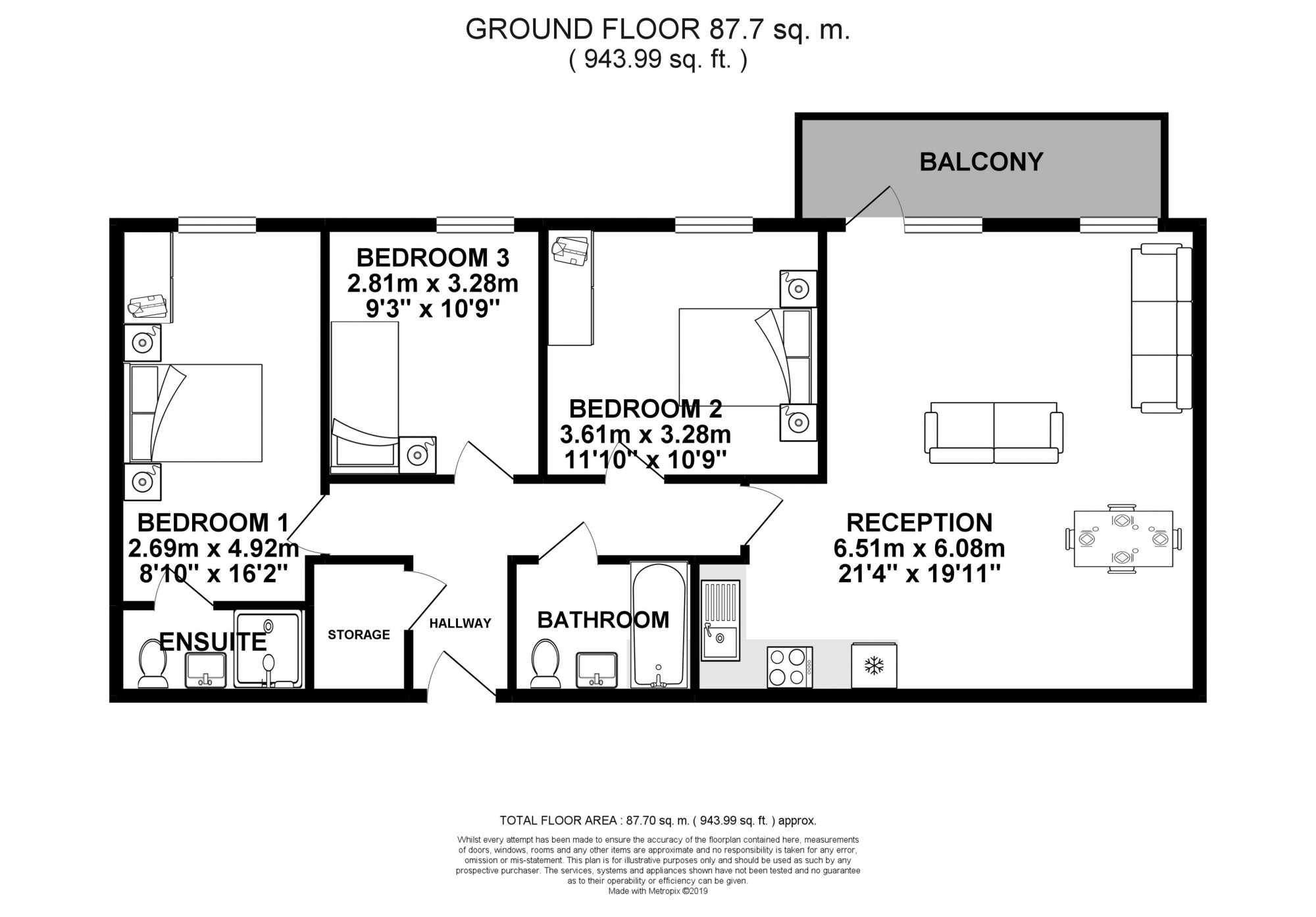 3 Bedrooms Flat for sale in William Booth Road, London SE20