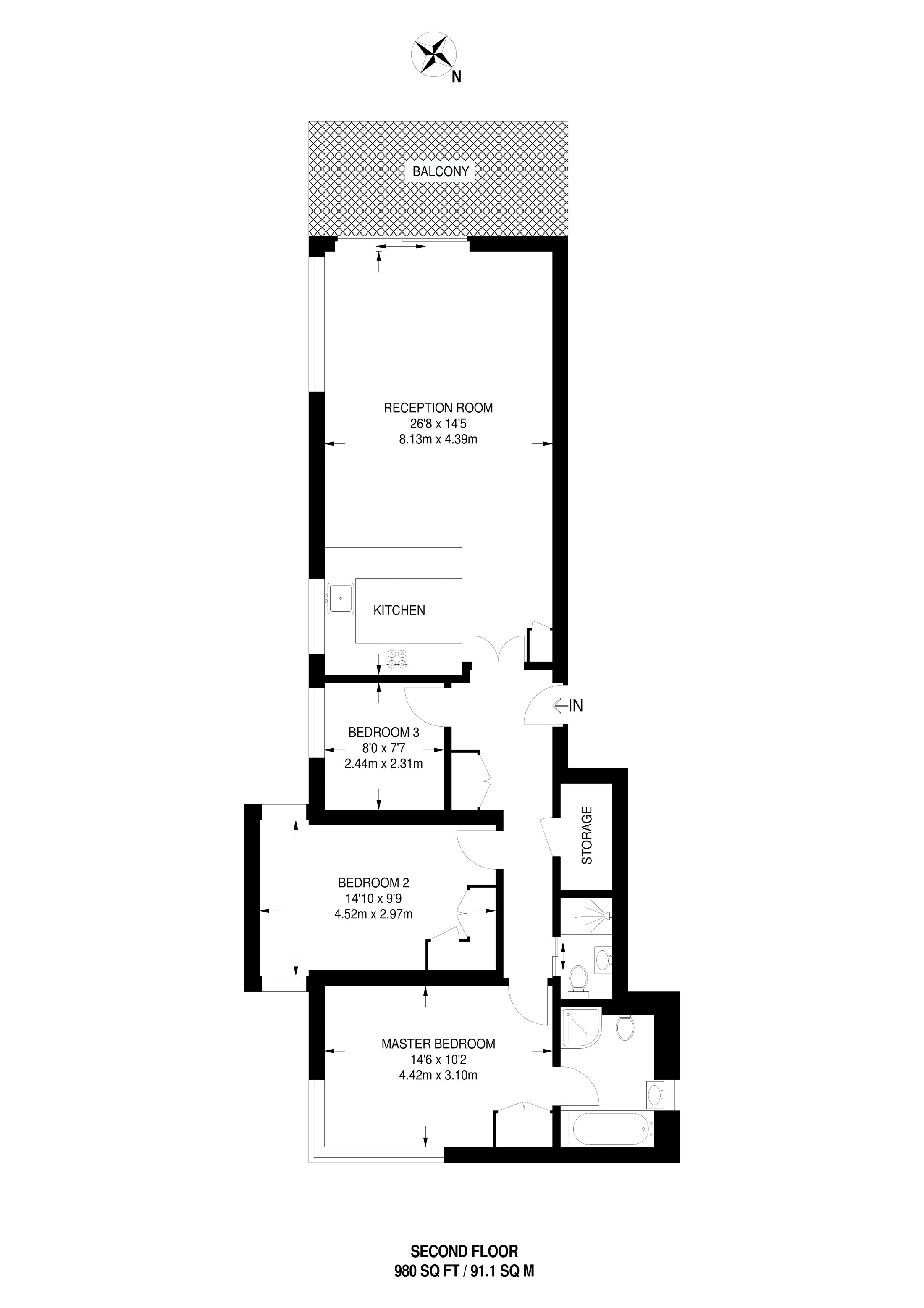 3 Bedrooms Flat for sale in Ocean Wharf, Isle Of Dogs E14