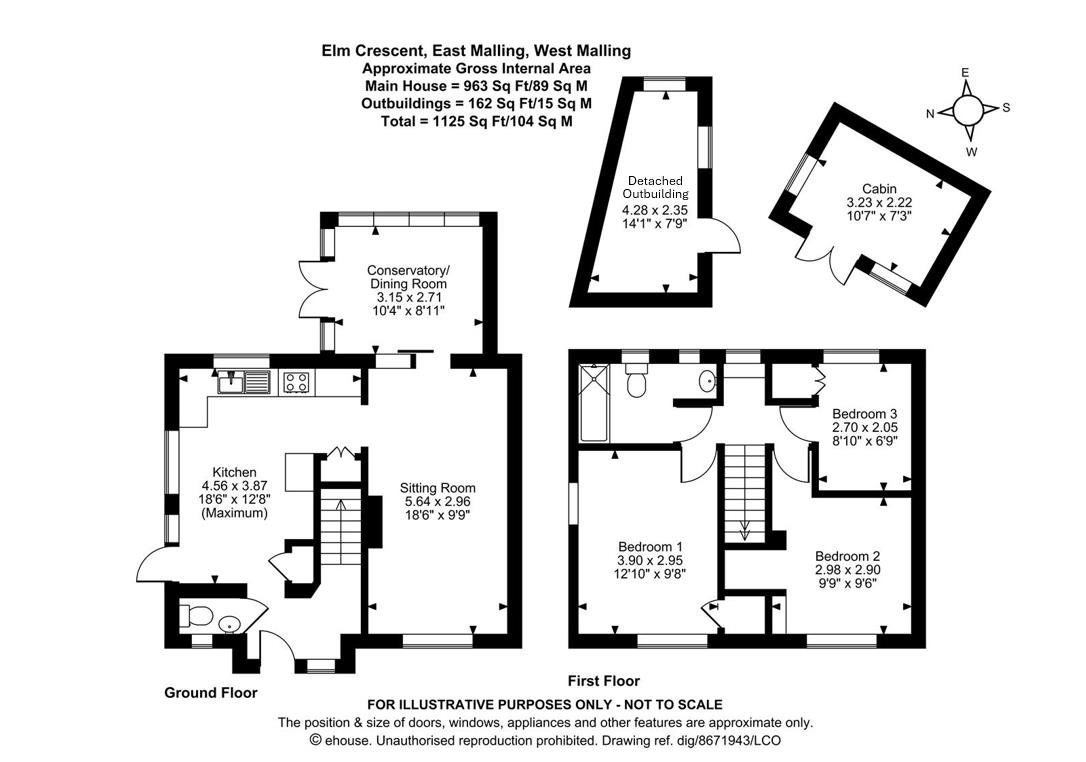 39, Elm Crescent, West Malling floorplan