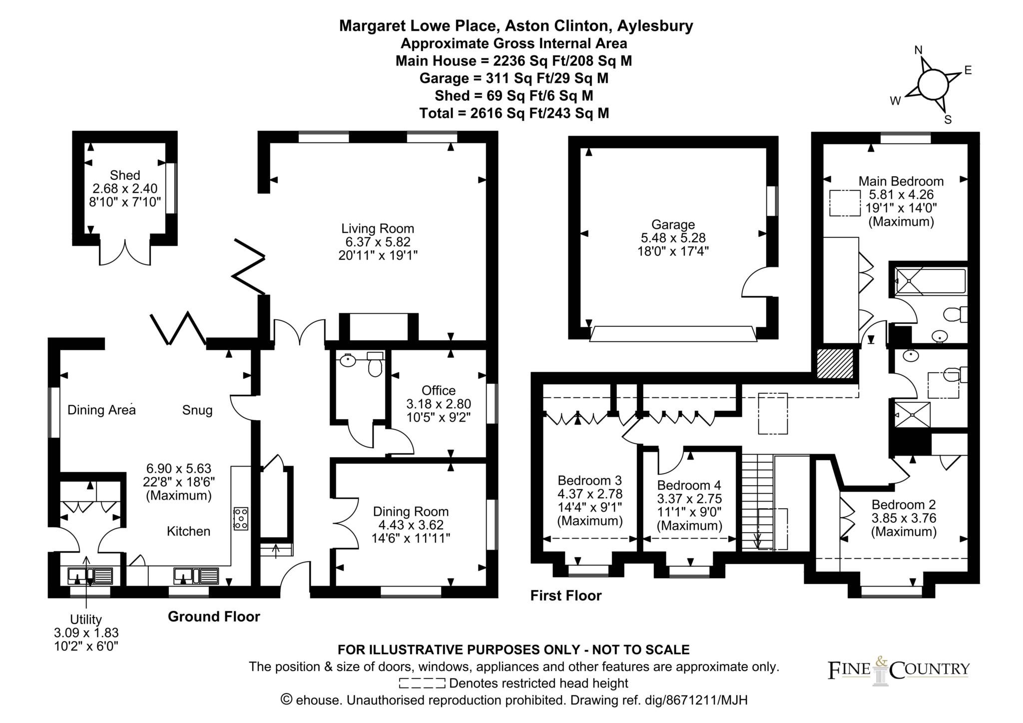 3, Margaret Lowe Place, Aylesbury floorplan