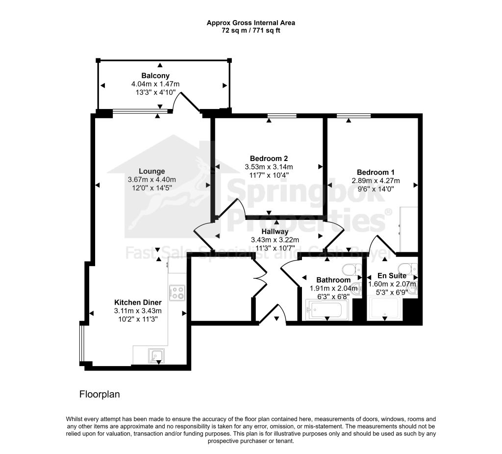 Flat 34, Forastero House, Hayes floorplan