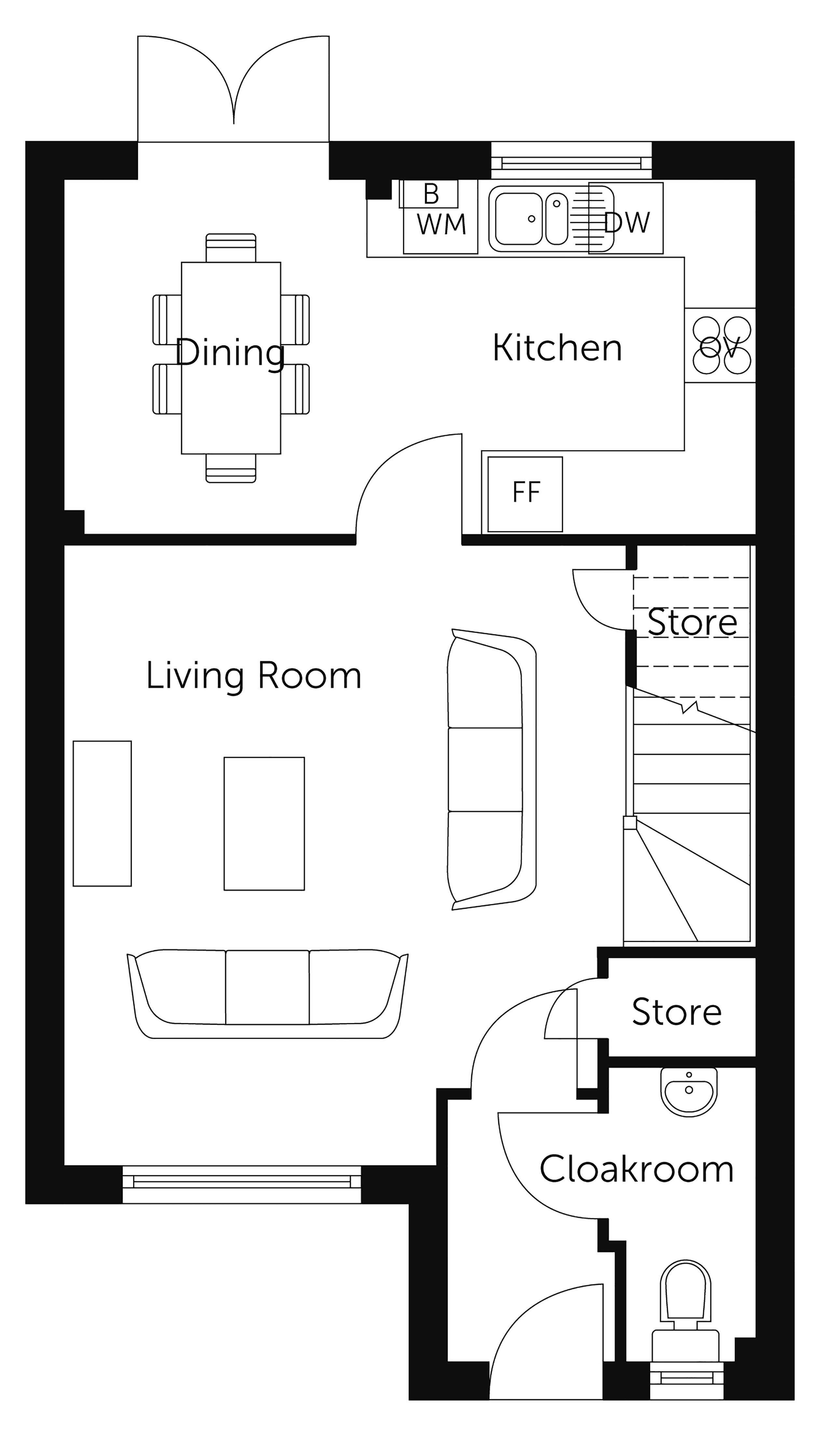 3 Bedrooms Terraced house for sale in Broxden, Perth PH2