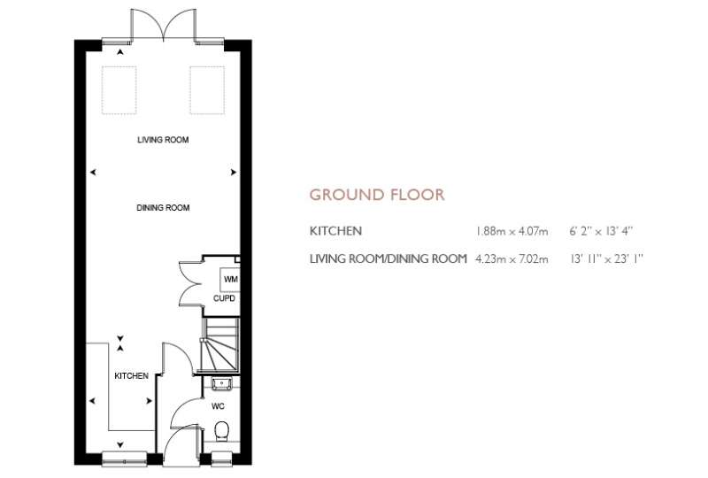 2 Bedrooms Terraced house for sale in The Ashby At St Michael's Hurst, Barker Close, Bishop’S Stortford, Hertfordshire CM23