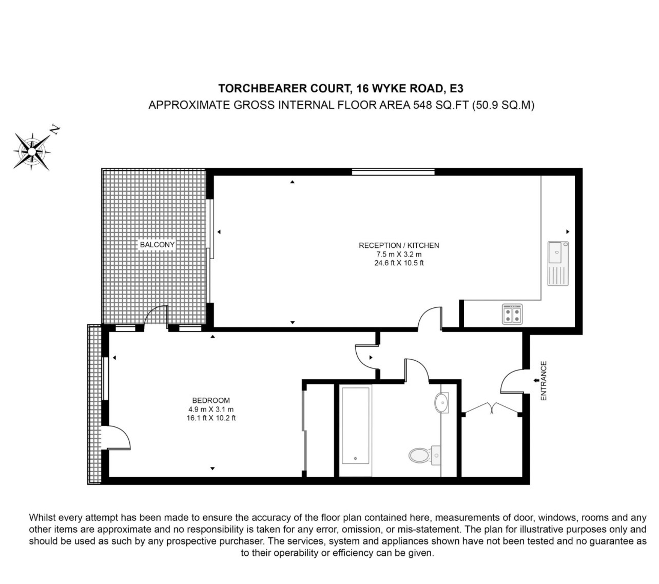 Wyke Road, London floorplan