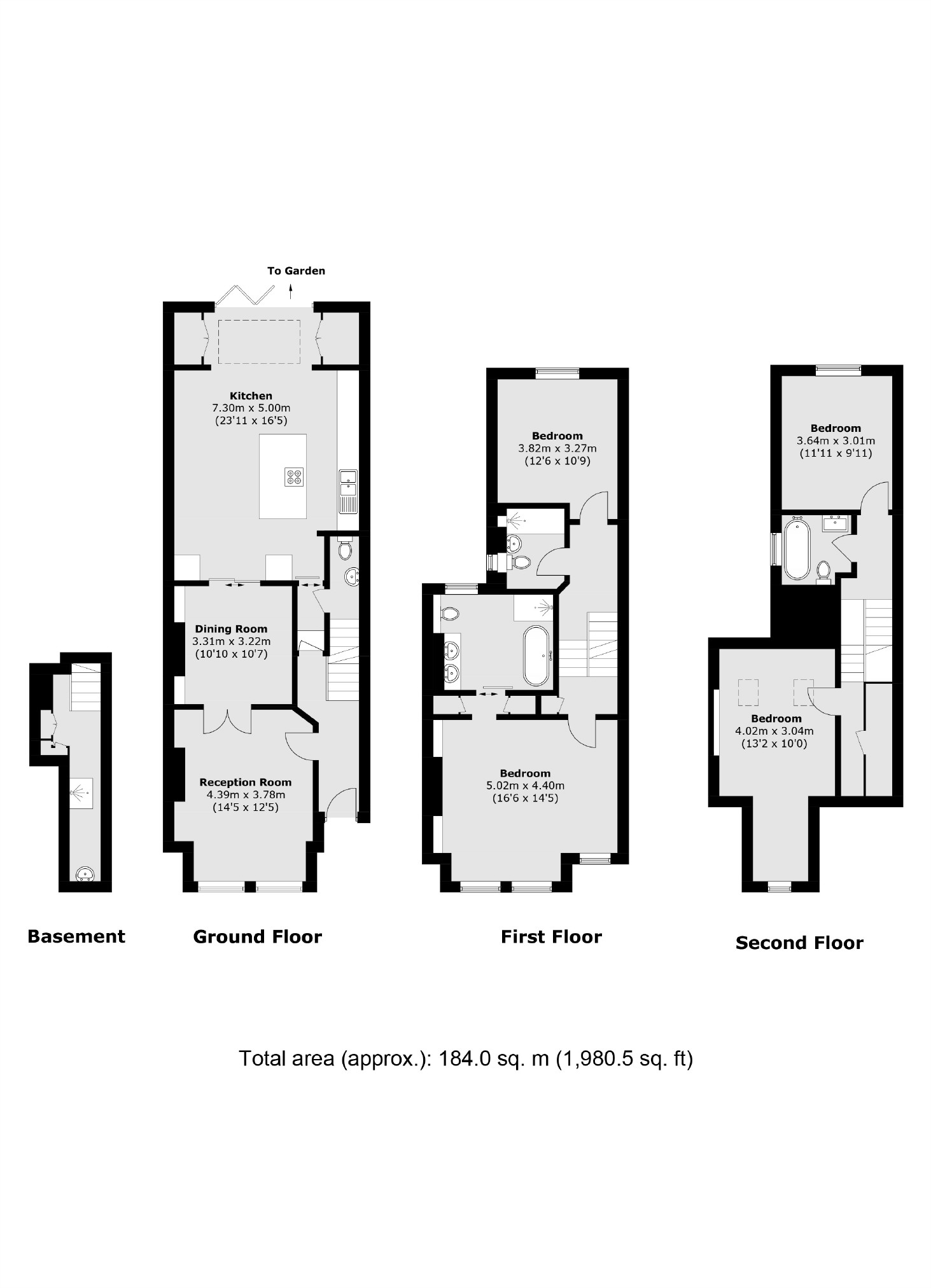 11, Stirling Road, London floorplan