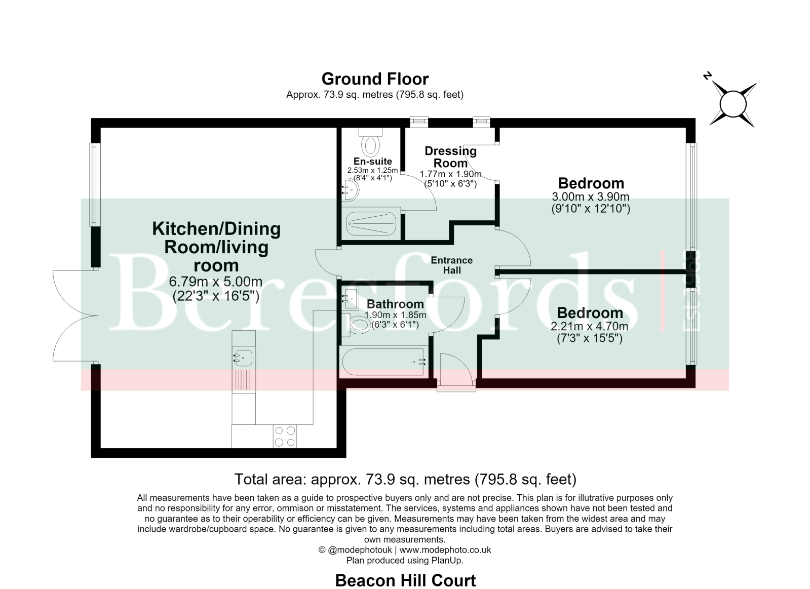 Flat 2, 20-22, Beacon Hill, Essex floorplan