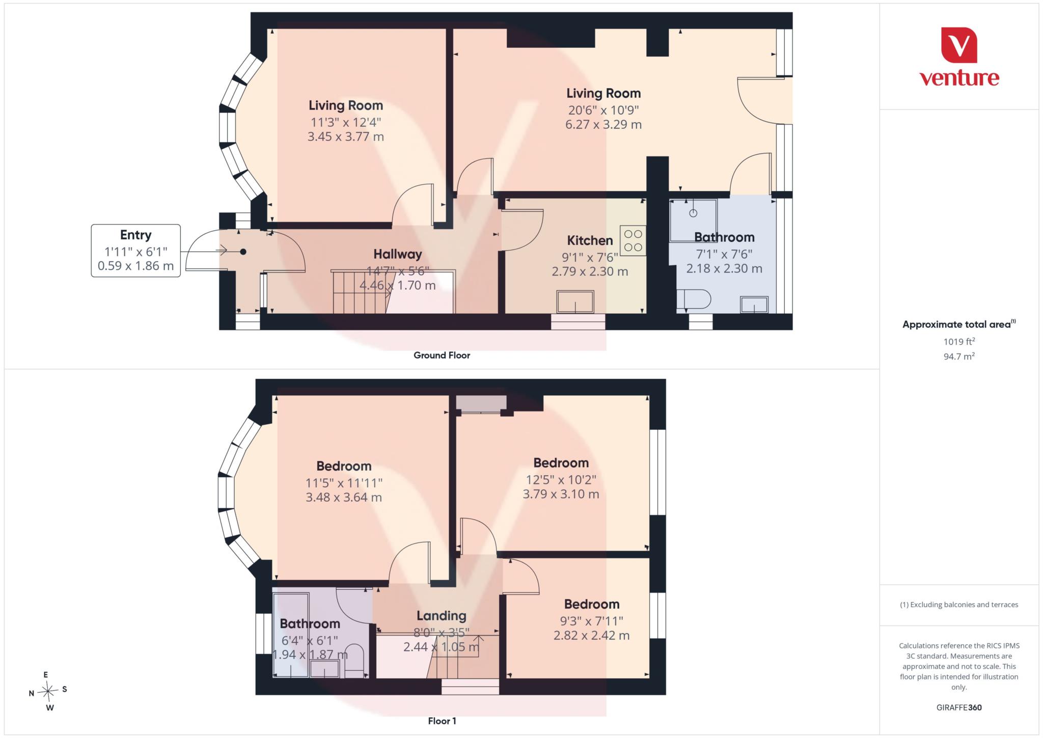 539, Dunstable Road, Luton floorplan