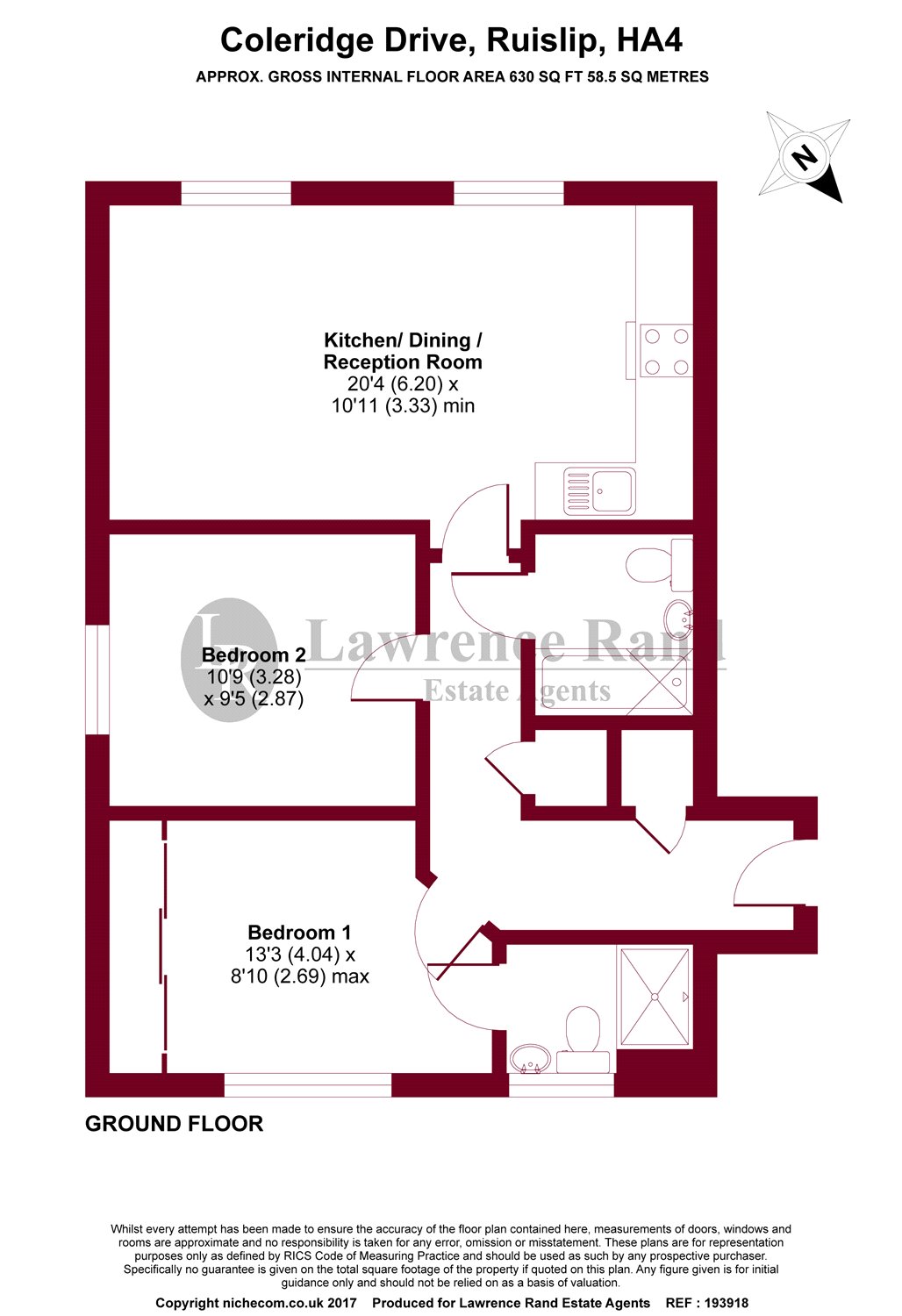 2 Bedrooms Flat for sale in Adstock Court, 39 Coleridge Drive, Ruislip, Middlesex HA4