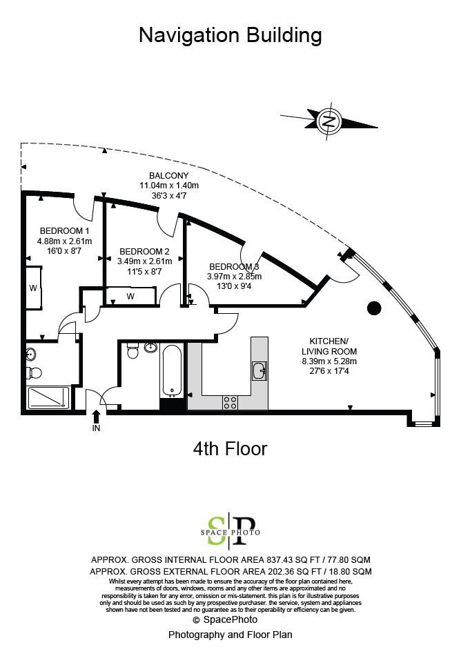 Navigation Building,Flat 402, Station Approach, Hayes floorplan