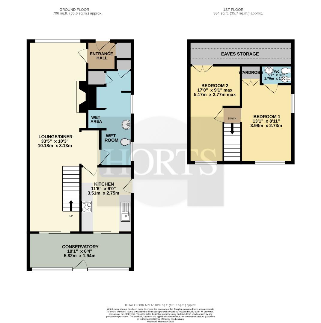 44, Willow View, Northampton floorplan