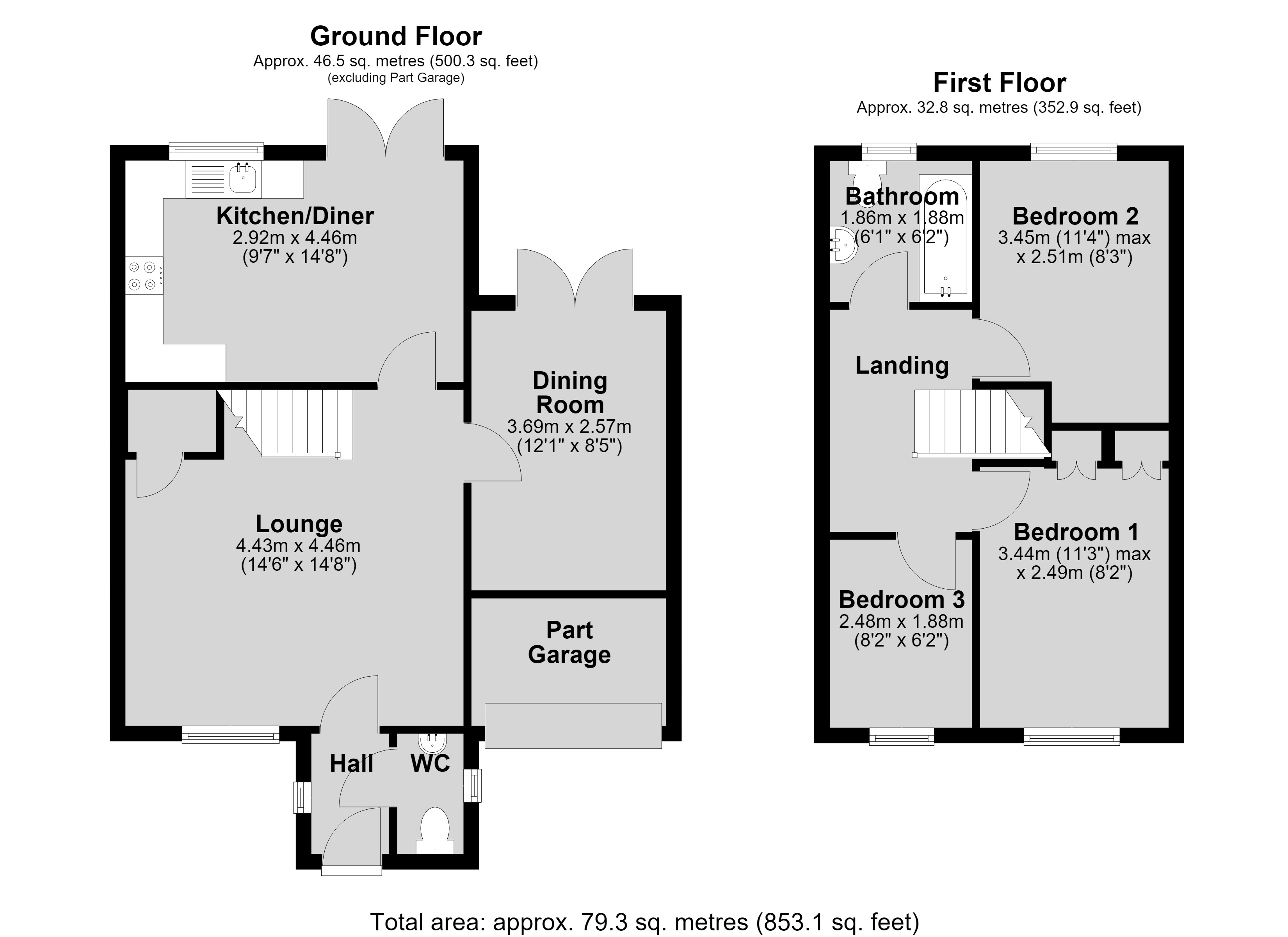 25, Wheatsheaf Drive, Market Rasen floorplan