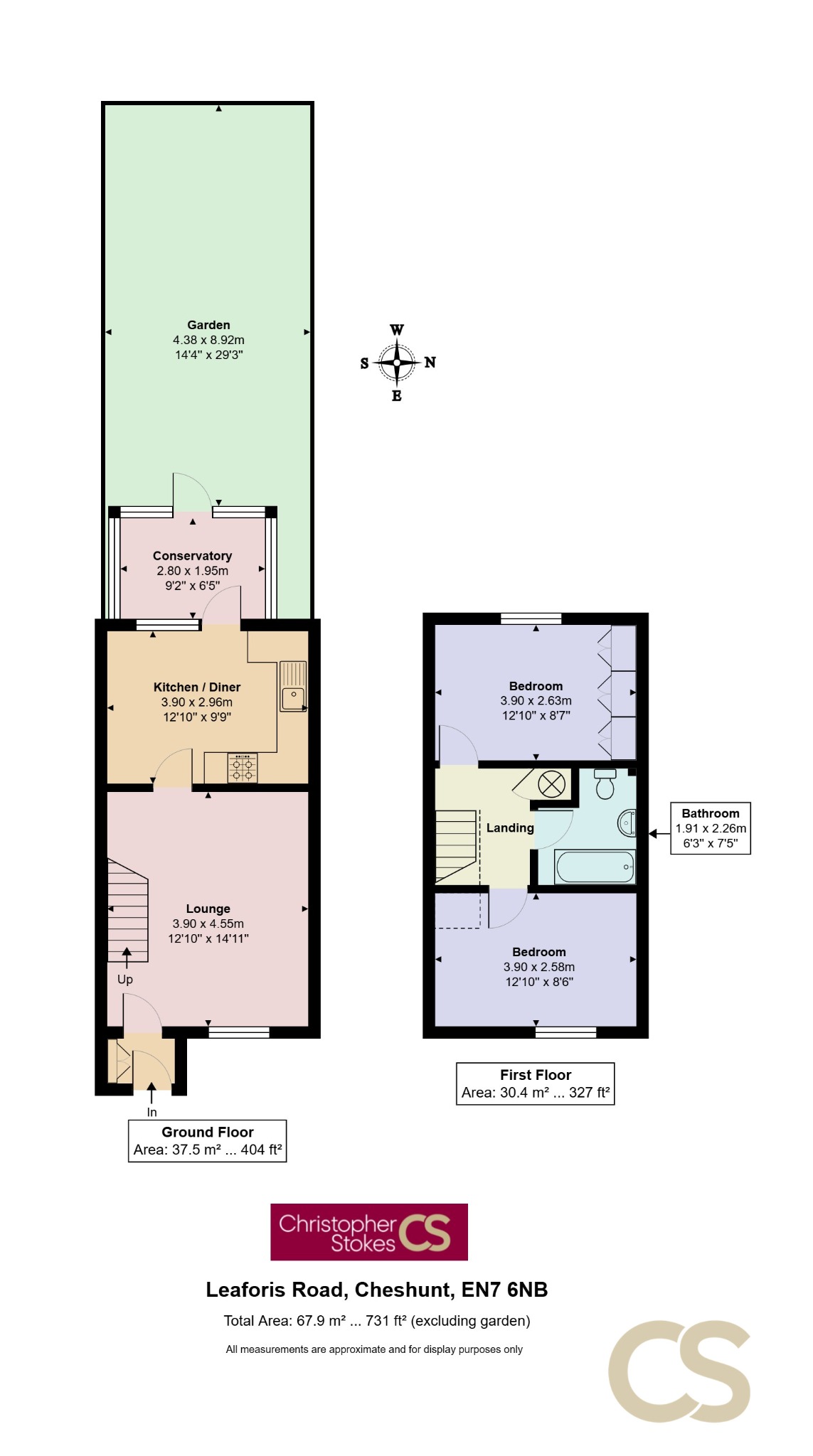13 Leaforis Road, Cheshunt, Hertfordshire floorplan