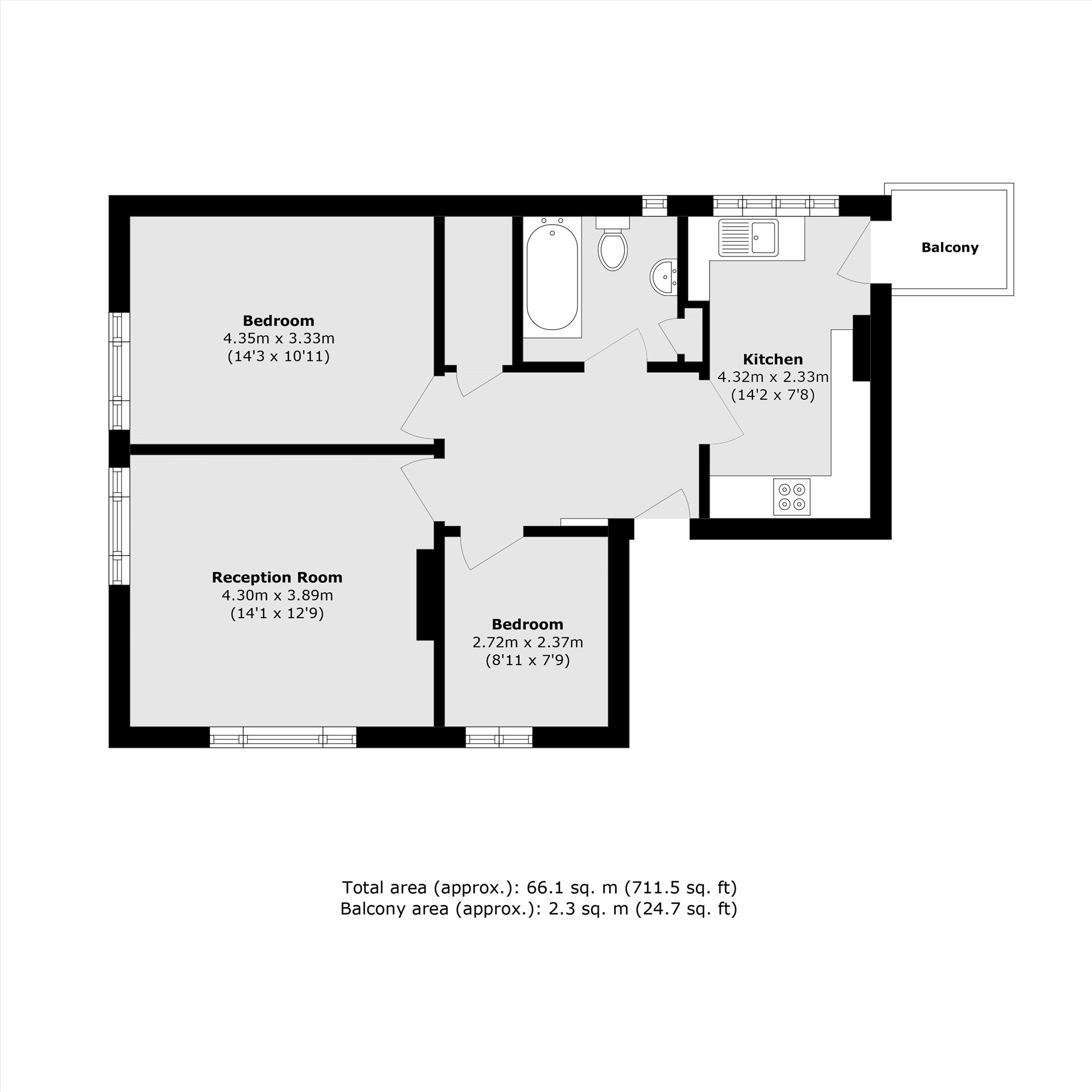 Chertsey Road, St Margarets floorplan