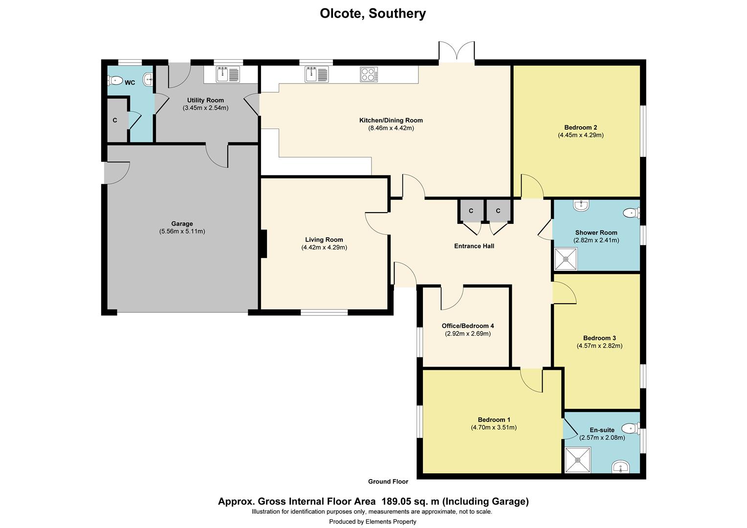 Olcote, High Thorpe, Lincoln floorplan