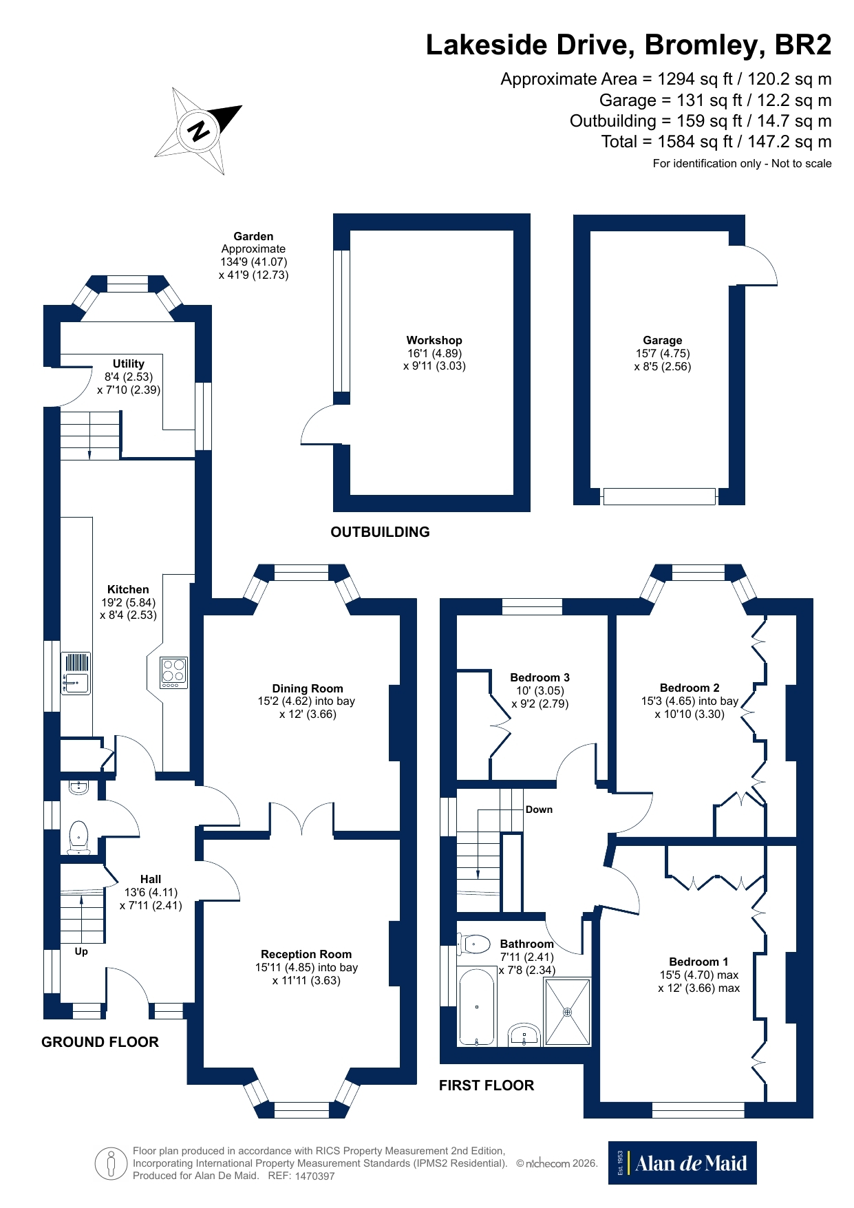 46, Lakeside Drive, Bromley floorplan