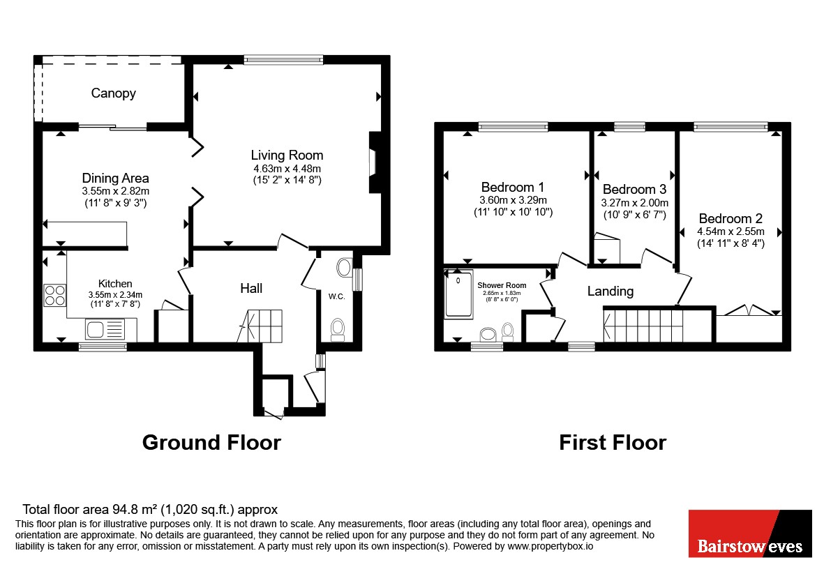 28, Gervase Gardens, Nottingham floorplan